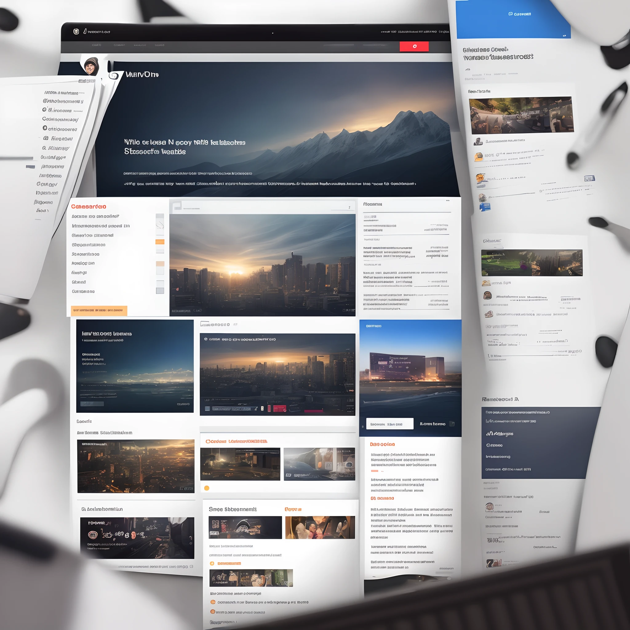 Create News websites UI/UX