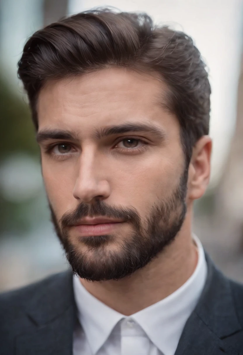 Homem lindo de terno , barba linda , cabelo curto, homem sexy executivo, terno preto