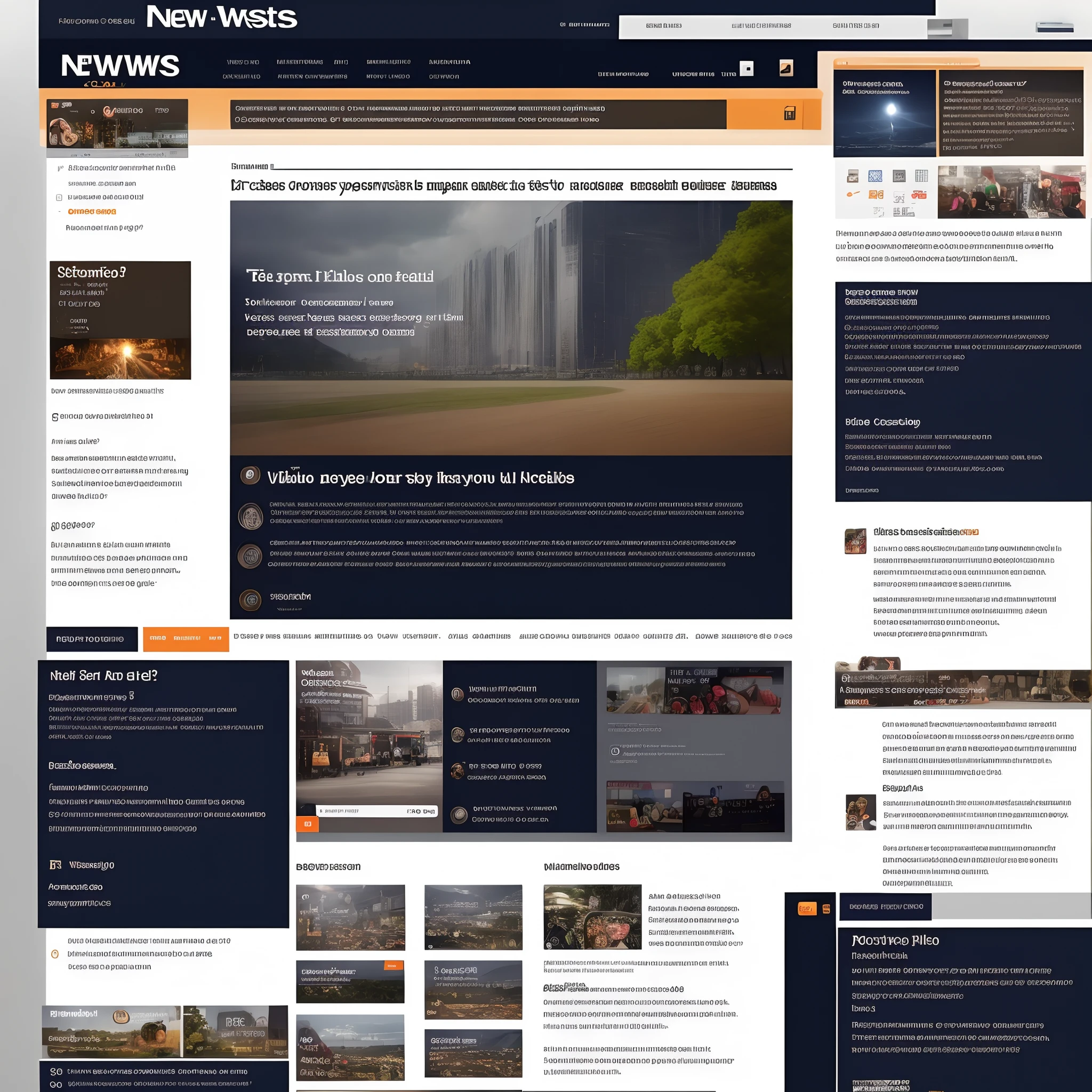 News websites UI/UX
