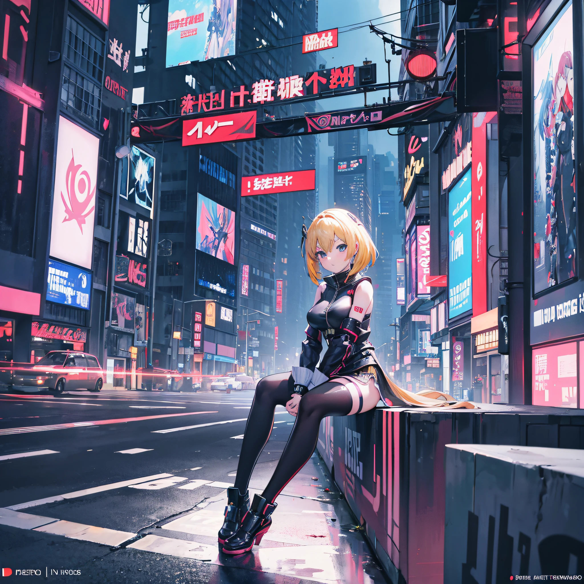Anime girl sitting on a wall in a city with a phone, seductora chica de anime, Chica de anime cyberpunk, Chica femenina de anime cyberpunk, Badass Anime 8K, Anime Arte cyberpunk, Mejor fondo de pantalla de Anime 4K Konachan, Arte digital cyberpunk anime, arte de anime cyberpunk, Oppai cyberpunk, Estilo anime 4K, Fondo de pantalla de anime 4k
