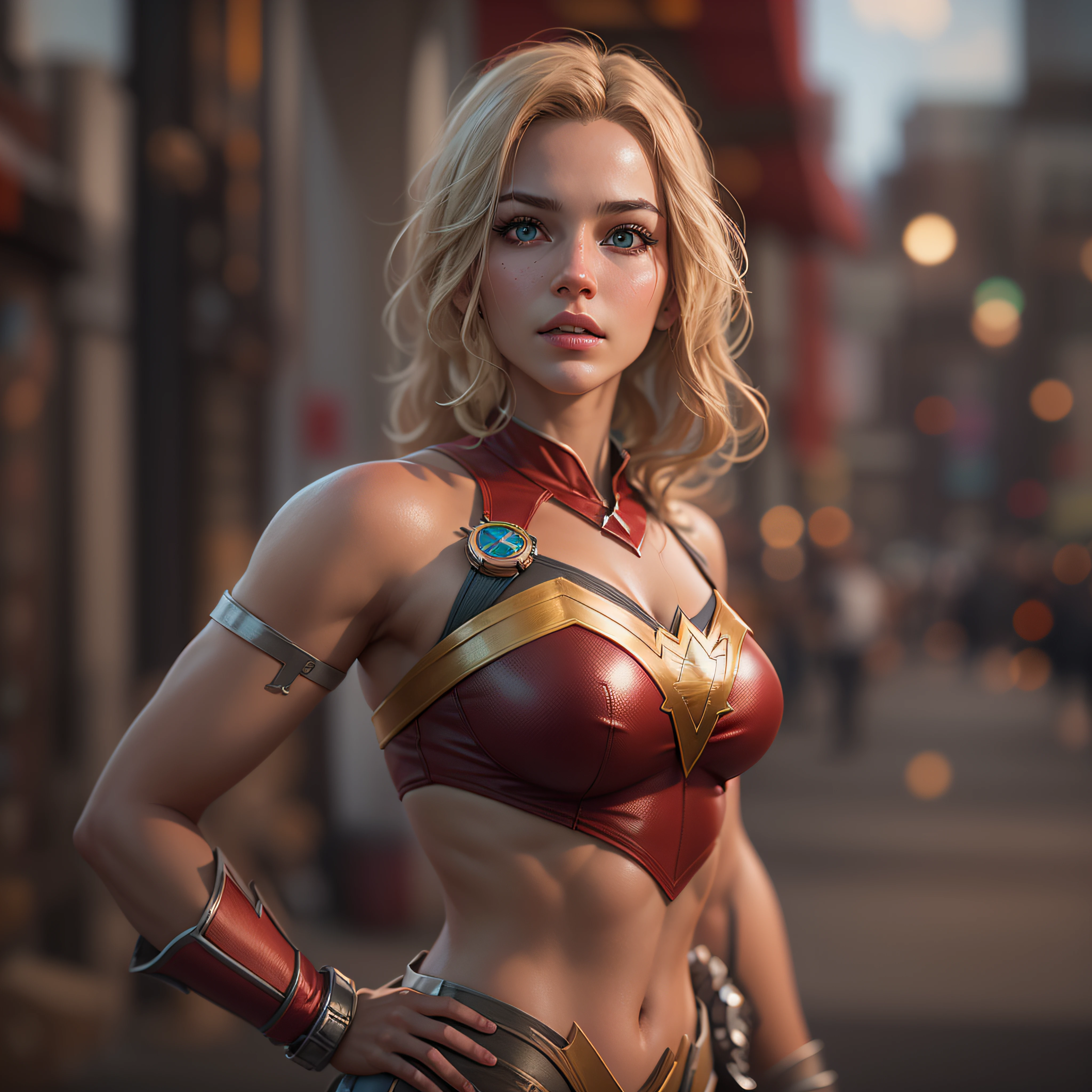 gwen tennyson,y'shtola rhul,yorha 2b, tracer,nier automata,overwatch,close up,mecha pilot,city view,tattoos,white and silver plugsuit,blue short sleeve lycra top,red lycra micro shorts,steel garter belt,uncovered belly,short hair, cute makeup,green eyes,dimensional blonde hair,shy smile,freckles,beautiful girl,large breasts,8k hd,ultra detailed, realistic,fantasy art,wonder woman,steel armor,New York shore,pilot uniform,ear piercings,hair pin,saiyan girl,super saiyan female,short sleeve pilot jacket,thigh high boots,beautiful water,