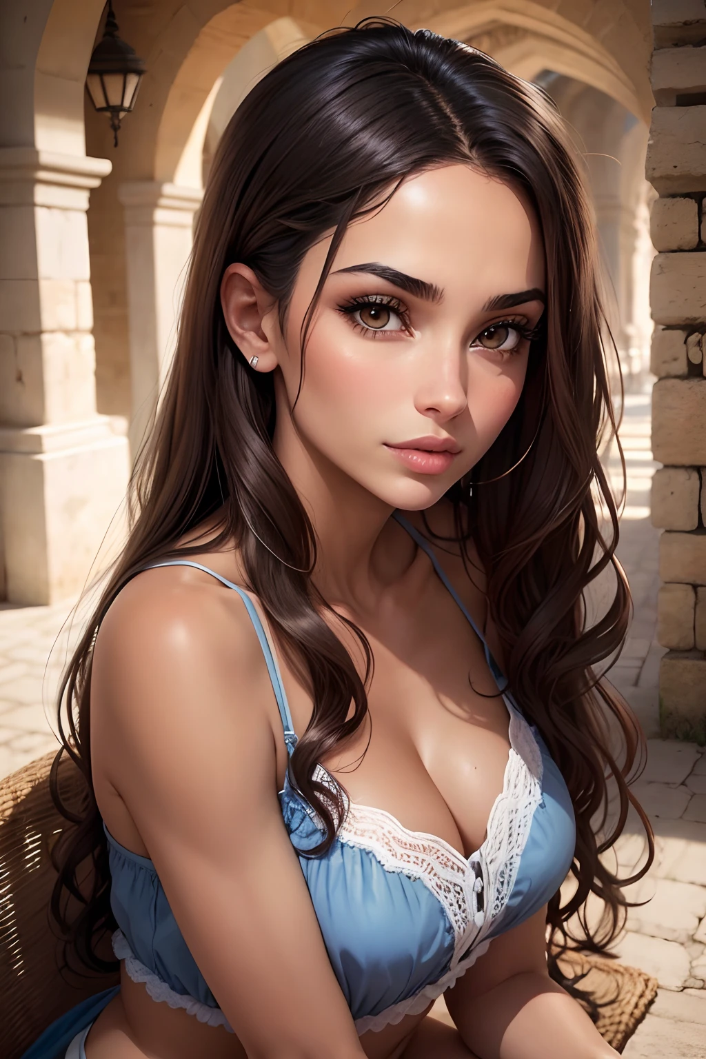VISAGE FEMME LATINO BELLE