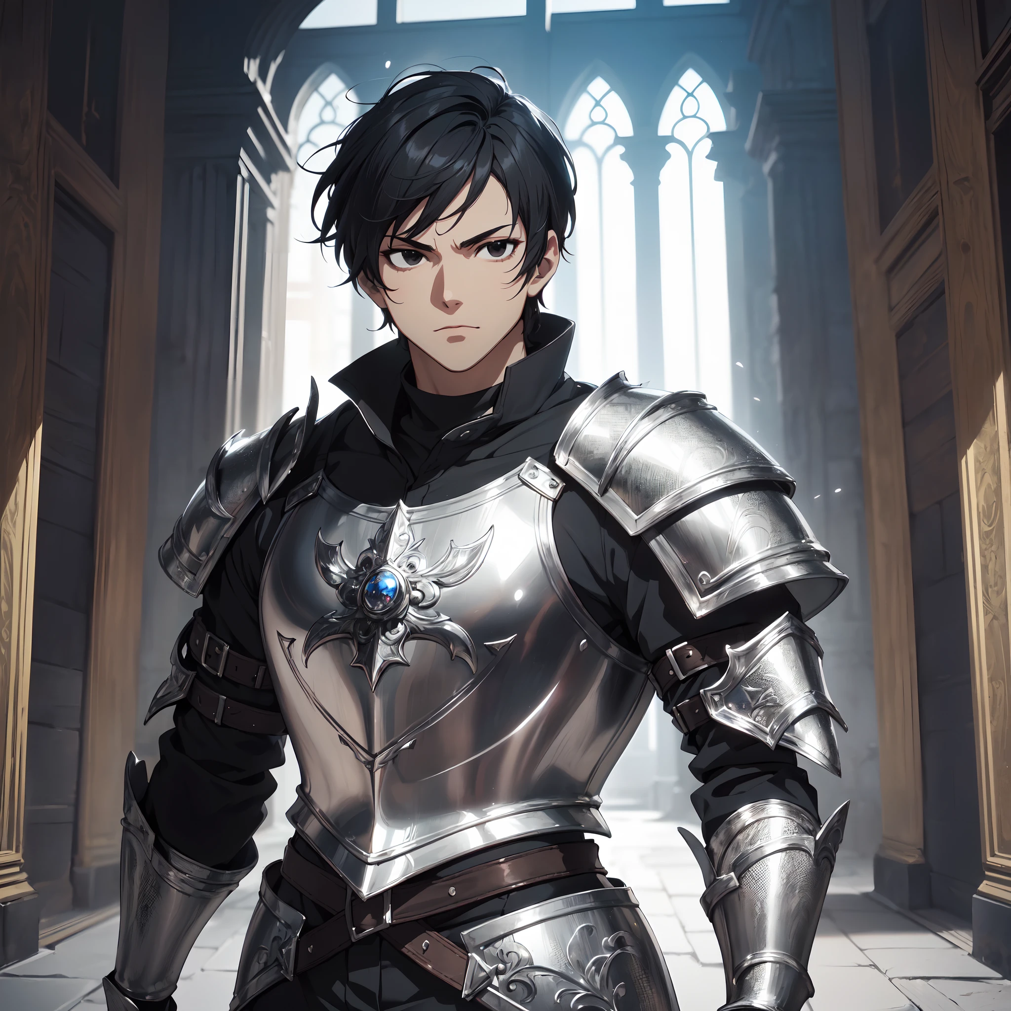 128K Ultra High Definition,
128K Ultra High Quality,
128K Ultra High Resolution,
Best Definition,
Best Quality,
Best Resolution,
Perfectly Detailed,
Perfectly Designed,
Extremely Detailed,
Extremely Designed,
Hyper Detailed,
Hyper Definition,
Hyper Quality,
Hyper Resolution,
Masterpiece,
(((Anime))),
Body Shot,
(((Boy))),
Handsome,
Muscular Body,
(((Black Short Hair))),
(((Black Eyes))),
(((Hyper Detailed & Perfectly Designed Silver Armor Plates))),
(((Hyper Detailed & Perfectly Designed Engraving Jeweled Baron Armor))),
(((Inside Of Medieval Royal Palace Background Scenery))),
