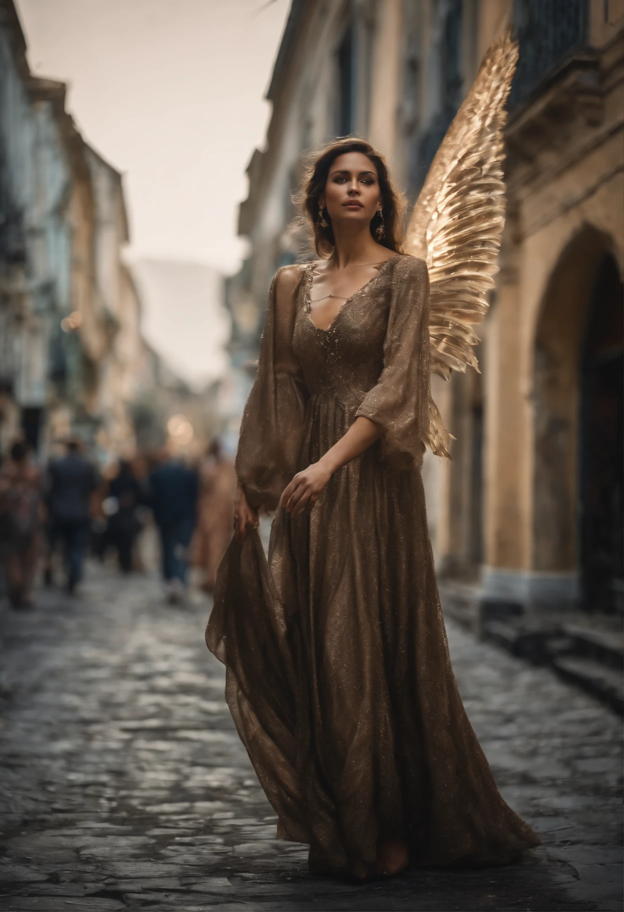 A paradise in which many angels are seen
