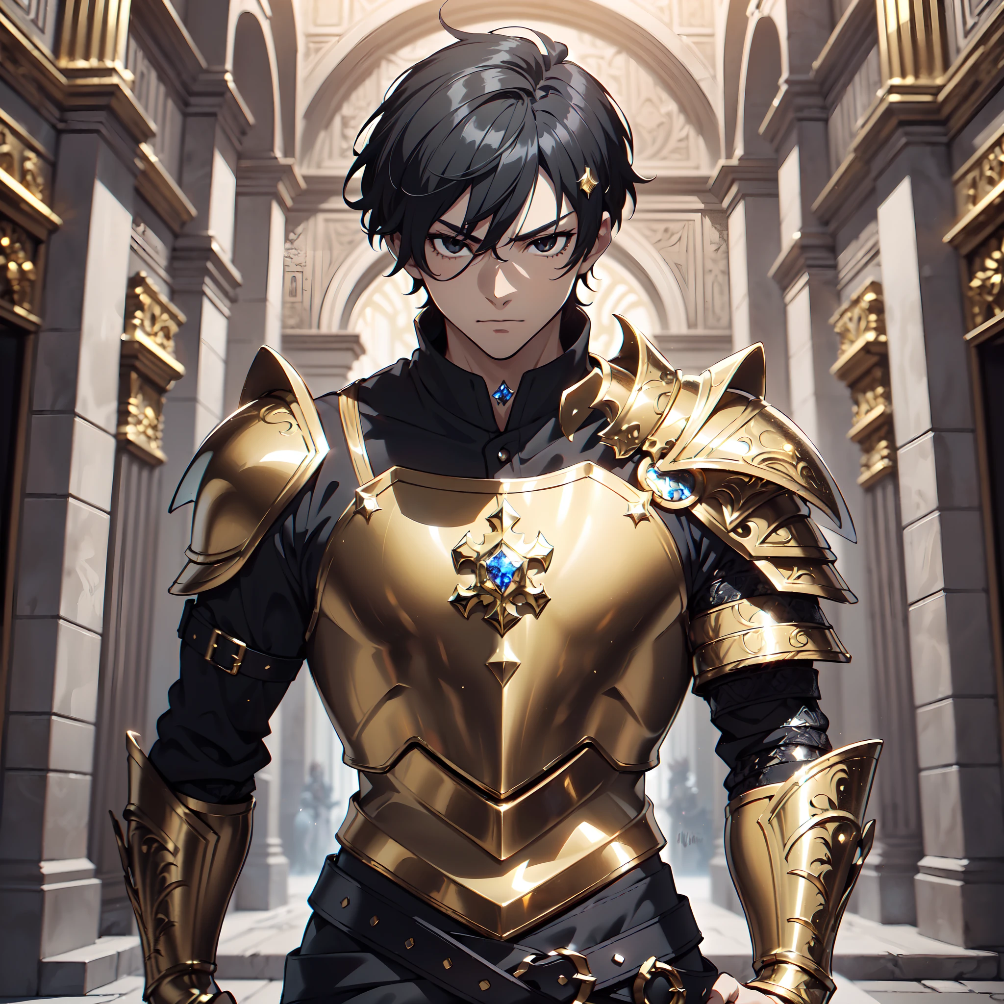 128K Ultra High Definition,
128K Ultra High Quality,
128K Ultra High Resolution,
Best Definition,
Best Quality,
Best Resolution,
Perfectly Detailed,
Perfectly Designed,
Extremely Detailed,
Extremely Designed,
Hyper Detailed,
Hyper Definition,
Hyper Quality,
Hyper Resolution,
Masterpiece,
(((Anime))),
Body Shot,
(((Boy))),
Handsome,
Muscular Body,
(((Black Short Hair))),
(((Black Eyes))),
(((Hyper Detailed & Perfectly Designed Gold Armor Plates))),
(((Hyper Detailed & Perfectly Designed Engraving Jeweled Baron Armor))),
(((Inside Of Medieval Royal Palace Background Scenery))),