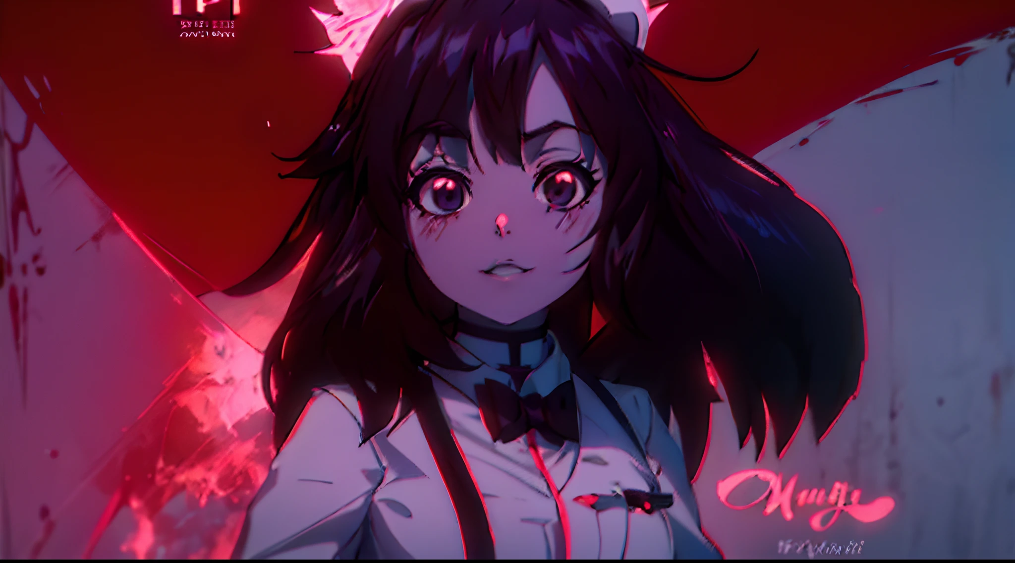 anime girl with long hair and bow tie in white shirt, anime moe artstyle, smooth anime cg art, made with anime painter studio, akane owari danganronpa, illya kuvshinov, marin kitagawa fanart, portrait anime girl, digital art from danganronpa, stylized anime, artstyle : ilya kuvshinov