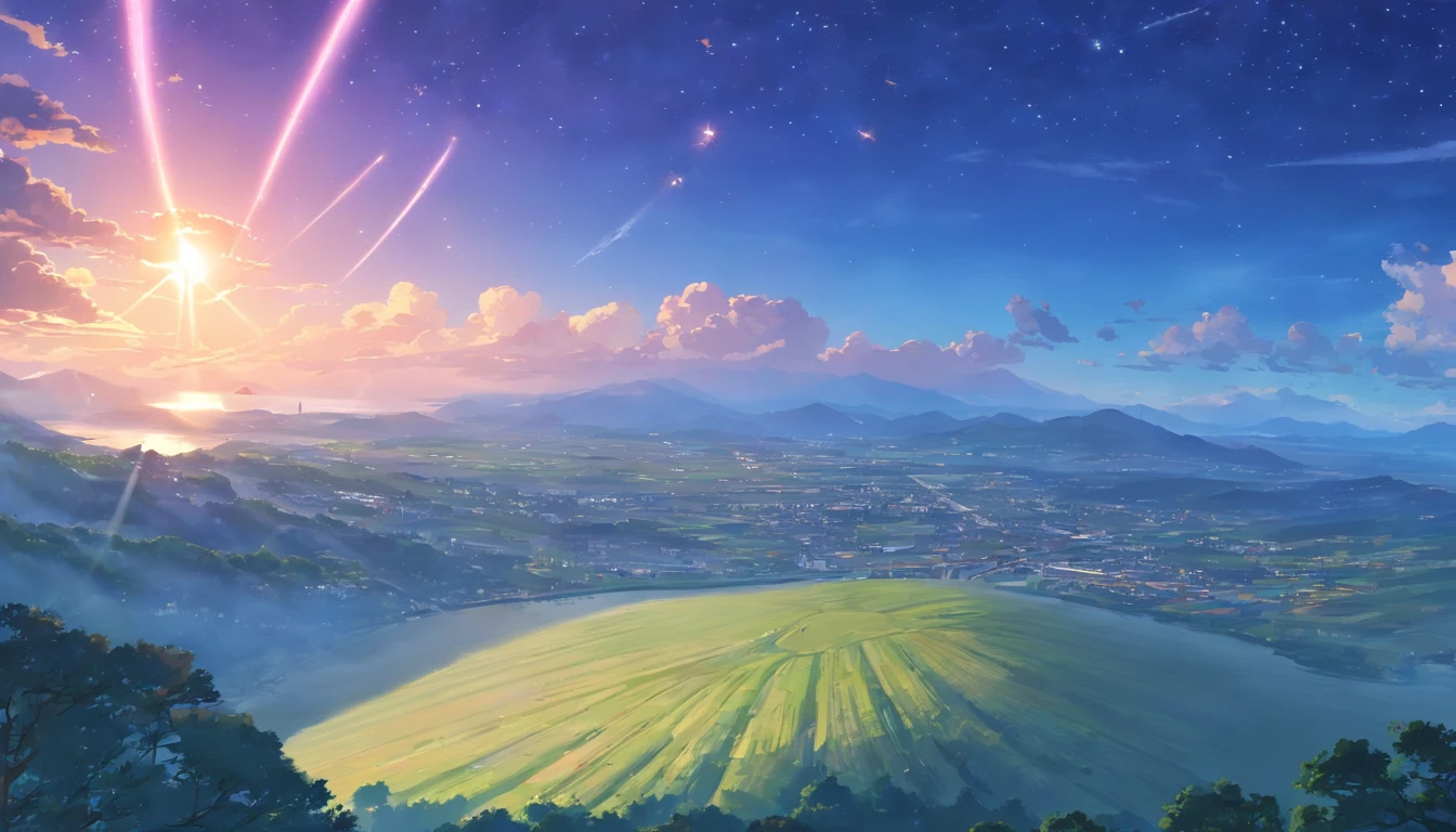 Tecnologia de ponta, breath-taking, detalhes insanos, Futuristic mothership, OVNIs de outro mundo, Saunt, A hora azul da noite, robusto, pico, Advanced rendering techniques, hyper-realistic, Smooth metal surface, Luz pulsante, vista pitoresca, Colde-Vence, France, exquisite lighting, Algoritmo de sombreamento, Feixe brilhante, Twilight sky, ultra-high resolution, Clareza, agudeza, Tecnologia anti-aliasing topo de gama, Picos irregulares, silhueta elegante, intricate vegetation, terreno rochoso, Realismo, clivagem atraente, Alien encounters, State-of-the-art image compression, Impeccable quality, master part, Realista, arte intrincada, beleza, Breathtaking UFO encounters, Majestoso Vista da Montanha, Wide angles, zoomout, objeto completo, UFOs completos, distant view