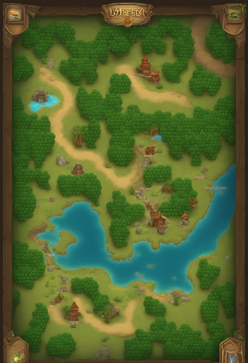 This map is a diverse game world,It is full of different geographical features and ecosystems。Players will discover goblin ores while exploring、Wildfire tribes and river valley wetlands are interesting places。