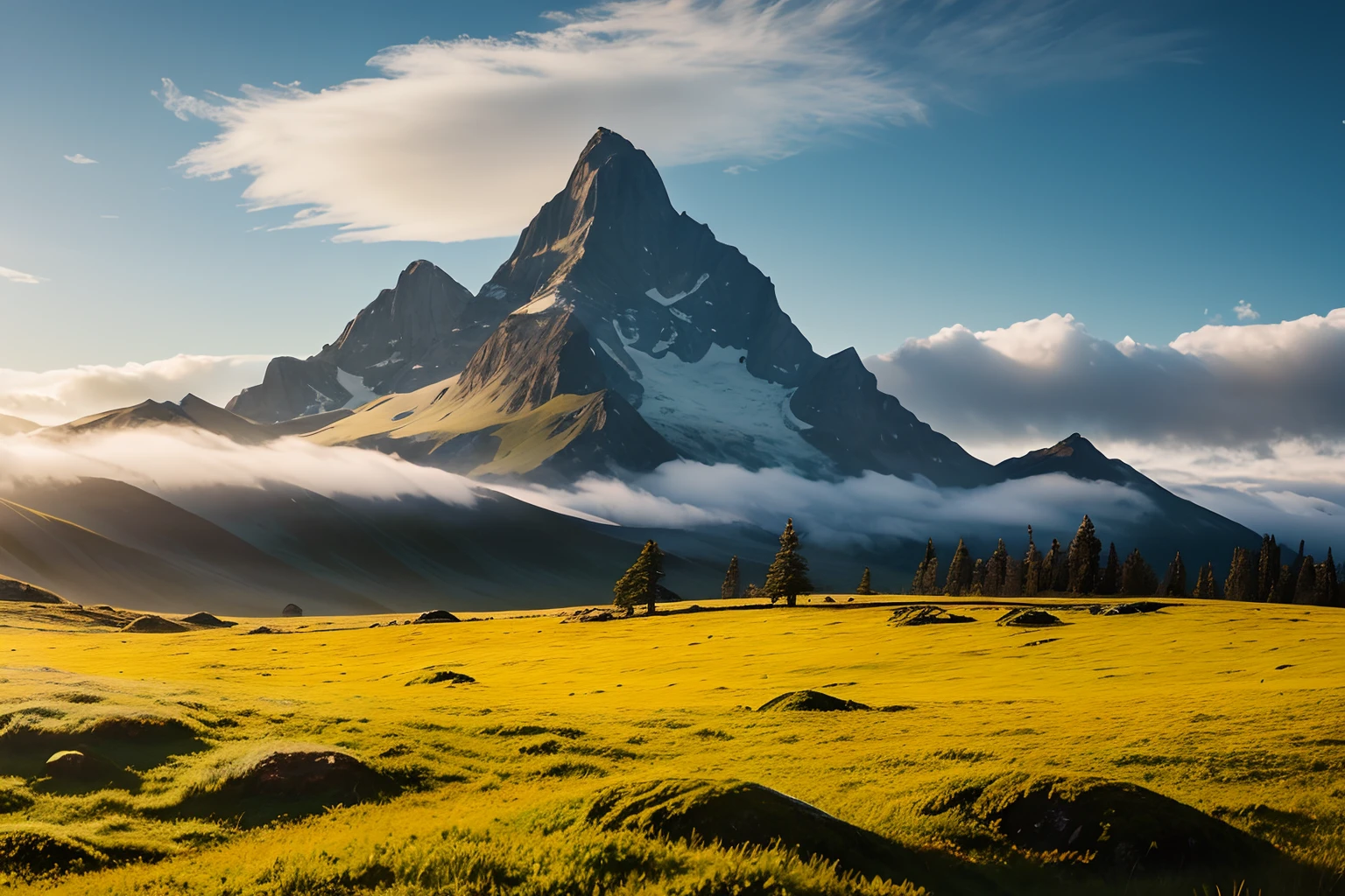 8K high-definition,Natural light exposure,Wild view,Realistic photos,Sexy beauty, full naked Japanese girl, Delicate facial features,largeeyes,slim build,Long legs,droopy large breasts, thighs, shiny pale skin,brown long-haired,curlies,Lying gracefully,The foreground lies among the flowers,Behind the Everest Snow Mountain,Wildflowers fill the mountains,Lie down, no underwear