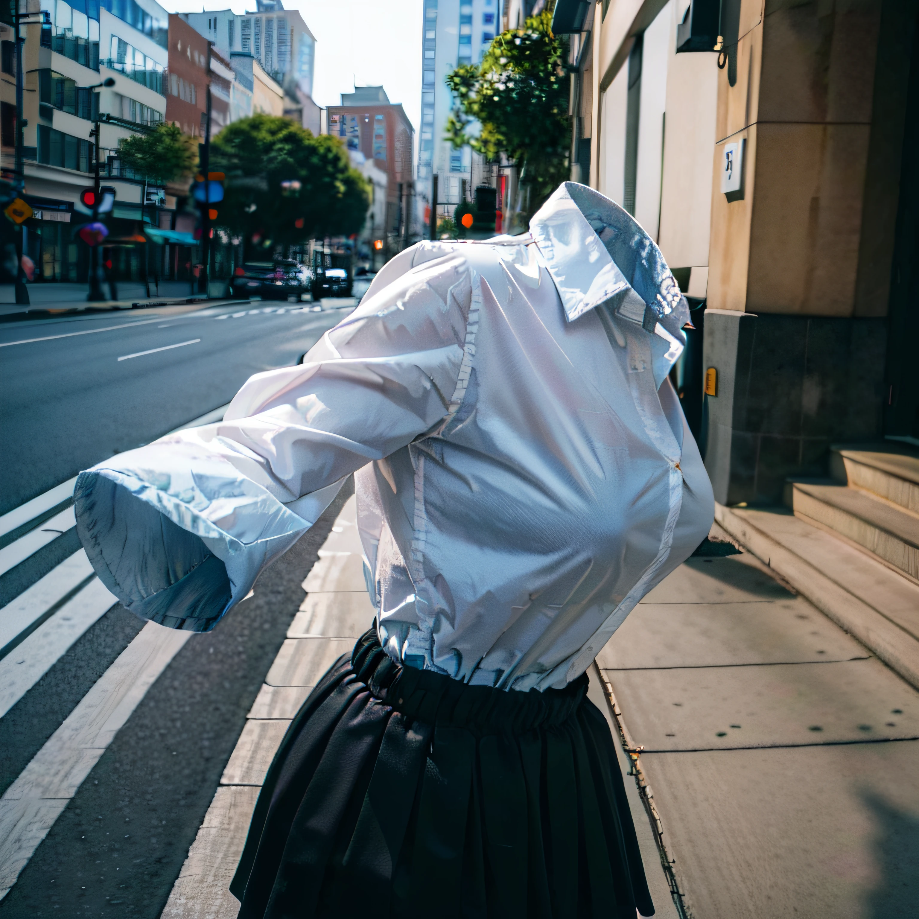 School uniforms, ((Invisible, No Man:1.5, Headless:1.5, No Hand, Legless)), big breast, (breast close-up), (From behind), 
(8K, RAW photo, Best quality, Masterpiece:1.2), (Realistic, photo-realistic:1.37),photon maping, Radio City, ((Hasselblad photograp)),Physically-based rendering,