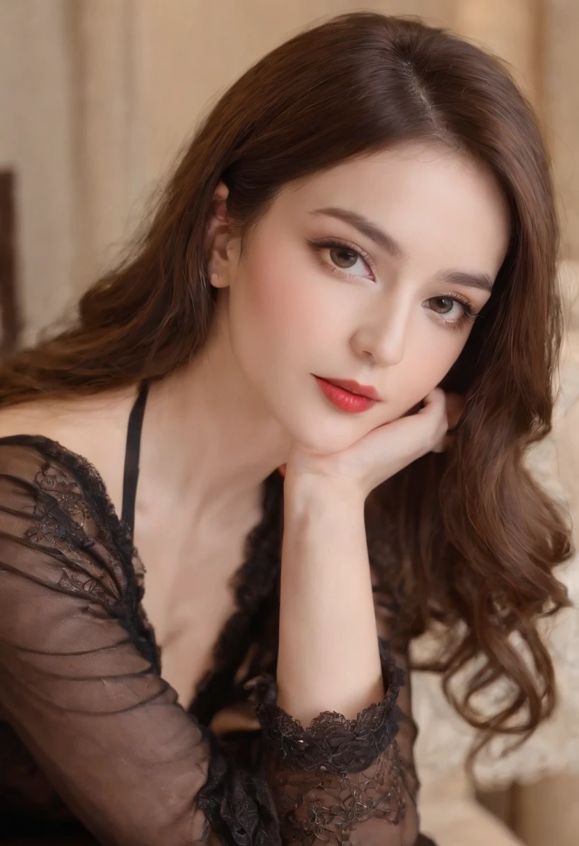 (Best quality, Ultra-detailed, photo-realistic:1.37), Portrait, Female, Beautifully detailed face, Long eyelashes, captivatinggaze, Perfect lips, Radiant complexion, Stunning figure, Korean underwear, Black Thigh-High Stockings, High heels with stiletto heels, tattooed body, Wearing a collar, Dance in vibrant clubs, incredibily detailed, surrealism, Soft lighting, Vibrant colors