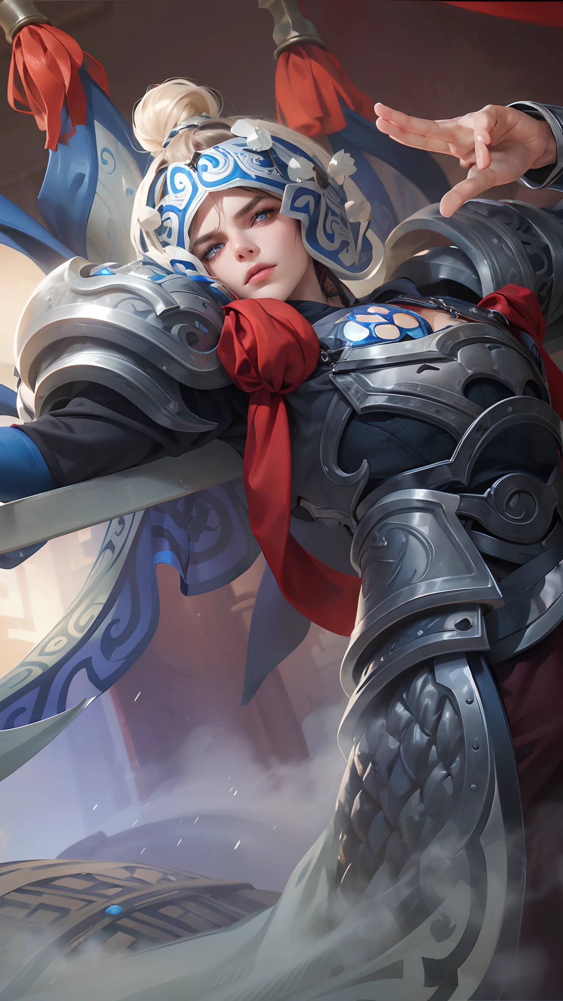 (Absurdres, Intricate Details, Masterpiece, Best Quality, High Resolution, 8k), 1 male, masculine, young, aged up, dreadful, finely detailed eyes and face, dark red short mustache hair, hazel eyes, looking down, solo, (full body:0.6), detailed background, detailed face, ( dark fantasy theme:1.1), face covered by scarf, thug, (tattoos:0.9), (crouched position:0.75), rugged dark leather (armor:0.7), straps, lockpick, hood, small leather pouch, knives, high fantasy medieval setting, dark alleyway background, stealth, undercover, secret, stolen goods, (barrels in background:0.8), fog, dark atmosphere, , Depth of Field, VFX.