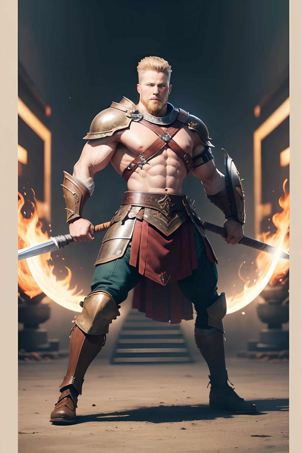 strong roster metal warrior full body shot