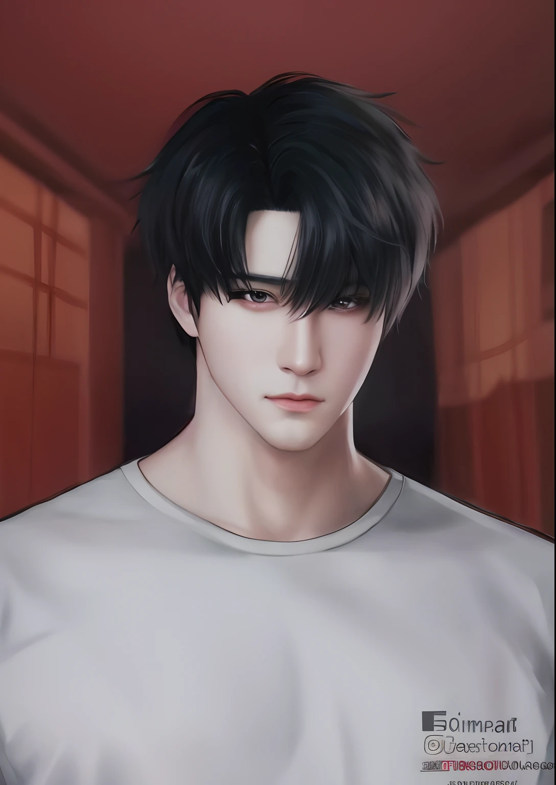 a drawing of a man with a black hair and a white shirt, anime realism style, realistic anime artstyle, made with anime painter studio, painted in anime painter studio, semirealistic anime style, handsome guy in demon slayer art, male anime style, male anime character, official fanart, realistic anime art style, in an anime style, digital anime illustration
