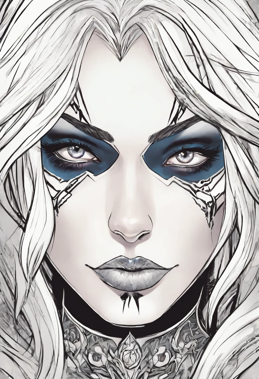 female drow, drawn, hi rez,