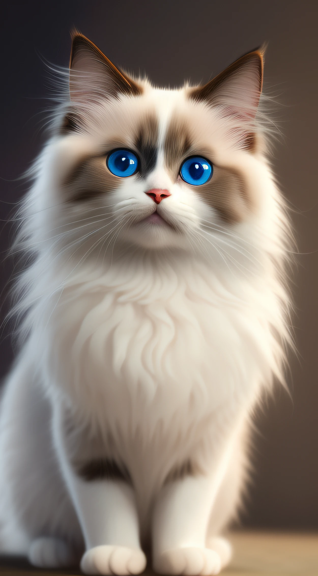 Russian kitten, ([Tail | detailed wire]:1.3), (Intricate details), hdr, (Intricate details, ultra - detailed:1.4), 4K textures, Soft cinematic light, photolab, hdr, Intricate, elegant, cinema shot, Vignette, Centered