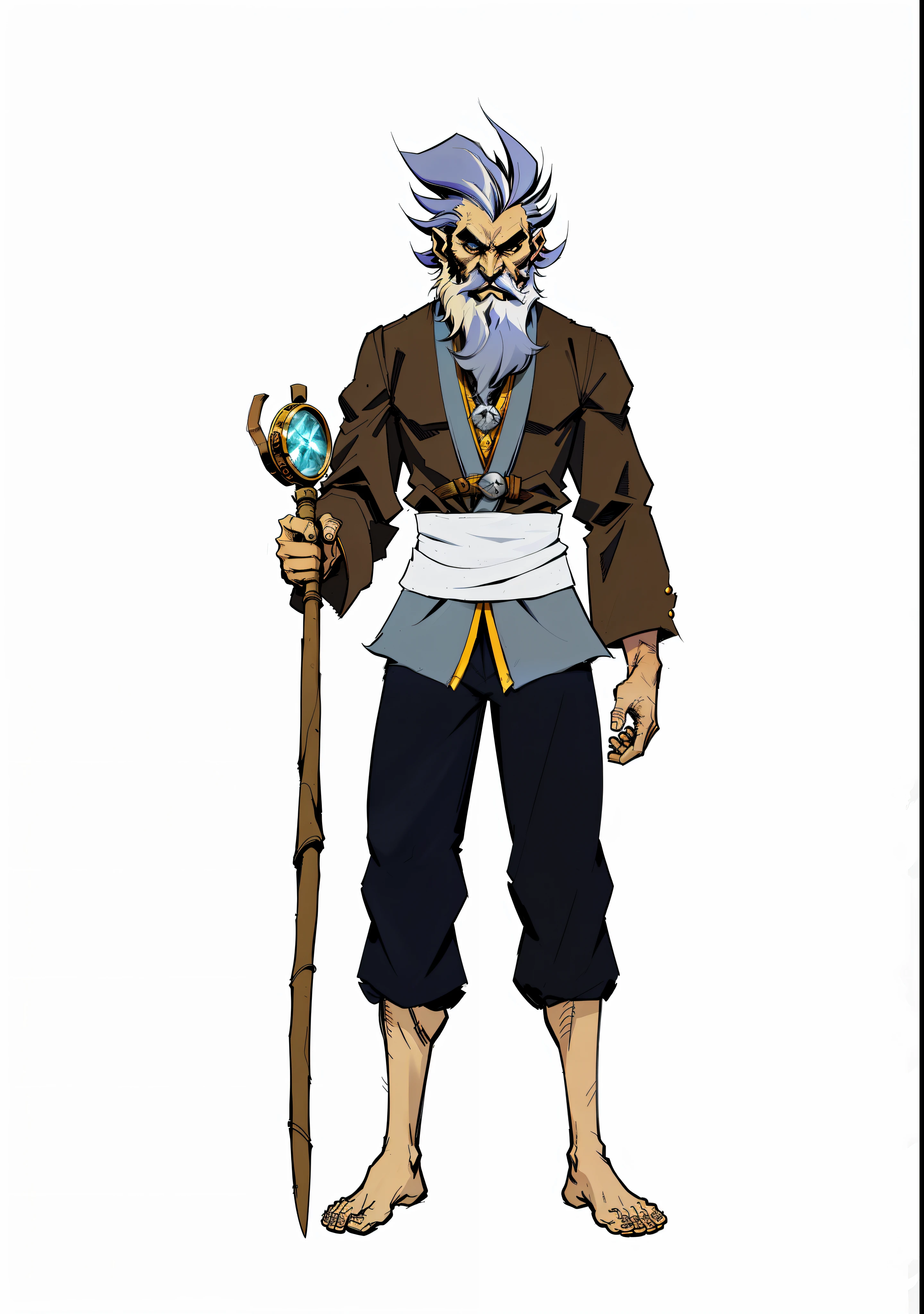 a cartoon of a man with a beard and a long beard holding a stick, skinny male fantasy alchemist, thin young male alchemist, old male archmage, thin male alchemist, t-pose of wizard, ancient mystic time lord, male wizard, skinny male mage, t-pose of male magic wizard, anime character, full portrait of electromancer, wizard man, comic, dc comic style, comic style,