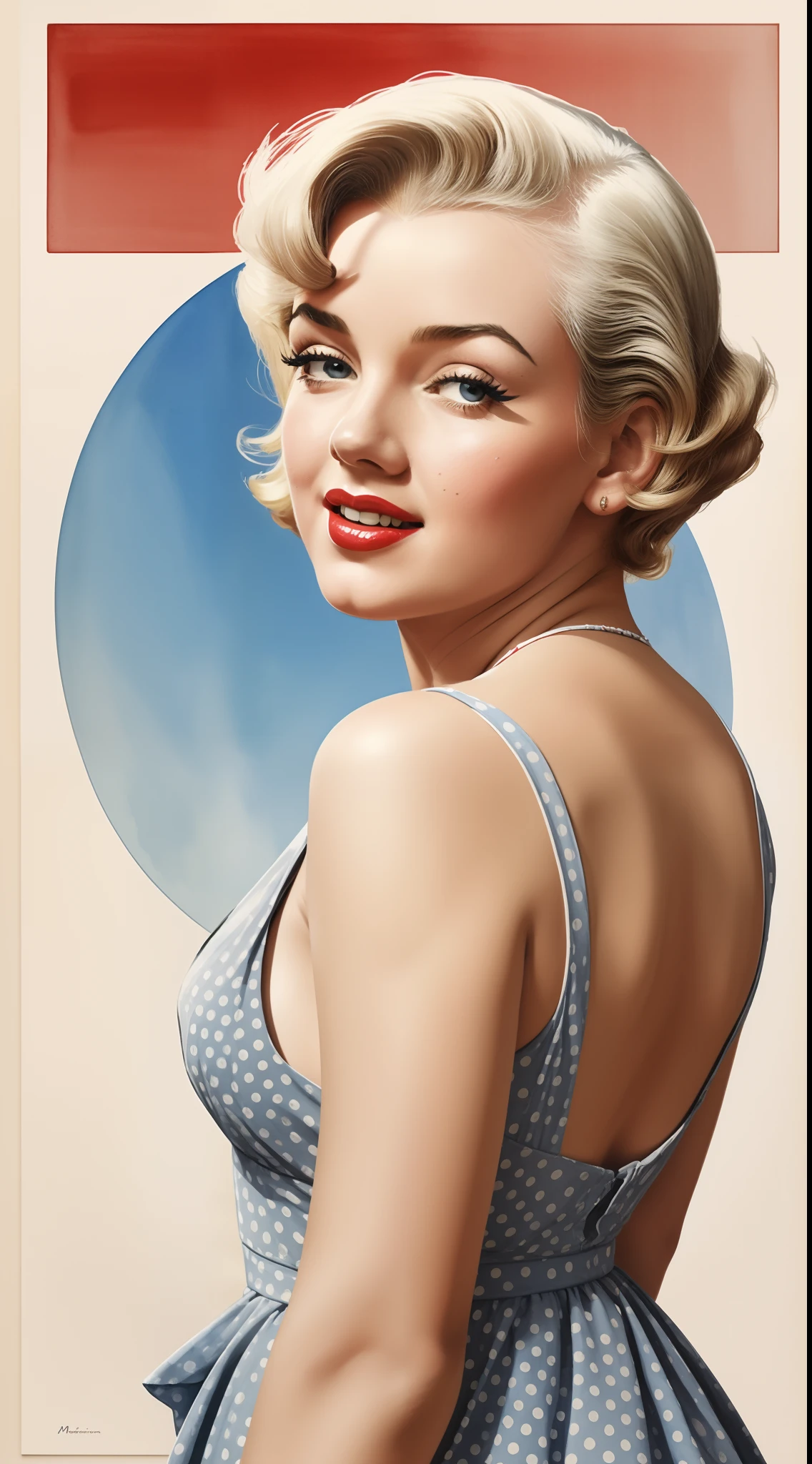 20 years old Girl at the beach, wearing a swim suit, medium breast, shining skin, dramatic lighting, pin up style, sexy, surprised, , colorful , masterpieces, illustrated, shining skin, detailed face, Medium breast. tight body. blonde hair, Illustrated BY Zoe Mozert,   pinup art byZoe Mozert,  vintage pin up, illustrated by Zoe Mozert, girl pinup, pinup girl, pin-up poster girl, pin up girl, pinup, pin - up girl, Detailed face, Detailed Hands, Detailed legs,