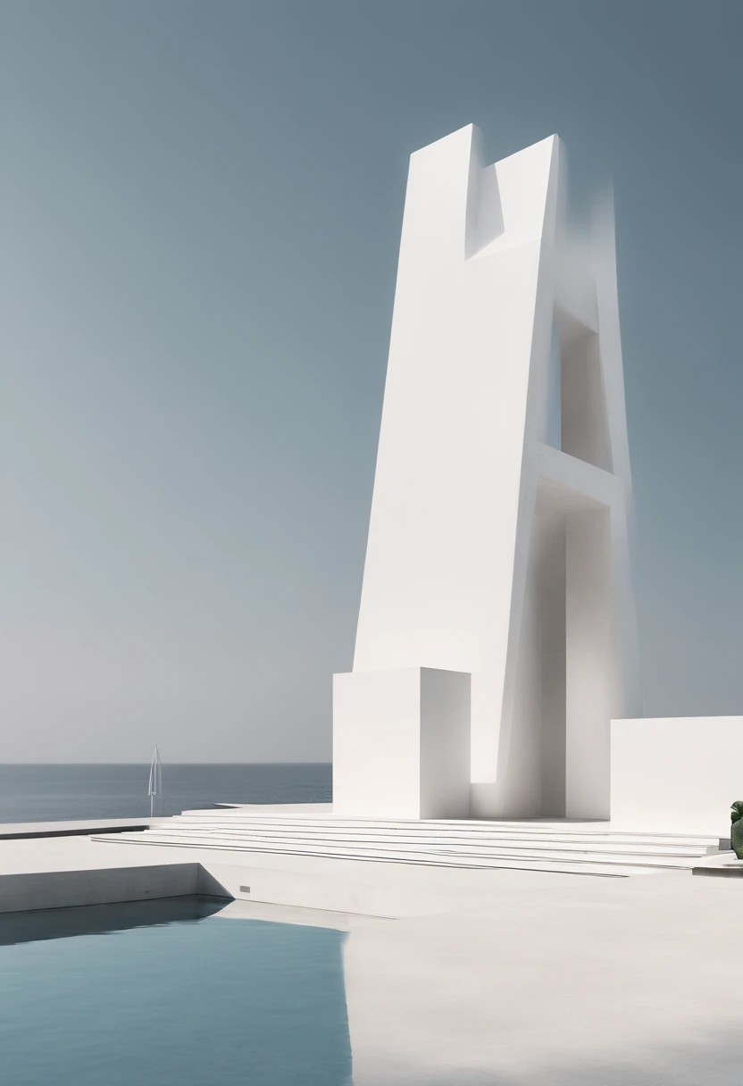 Minimalist, abstract monument, talking about love, sculpture, monument sculpture