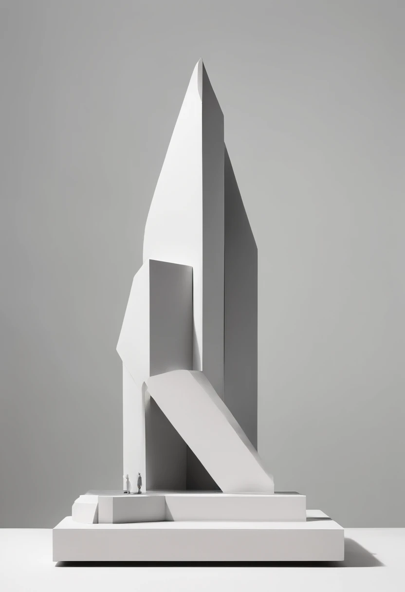 Minimalist, abstract monument, talking about love, sculpture, monument sculpture