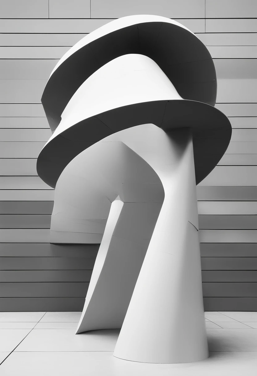 curves Minimalist, abstract monument, monument sculpture, style by Isamu Noguchi, connections abstract monument, war, love, bomb