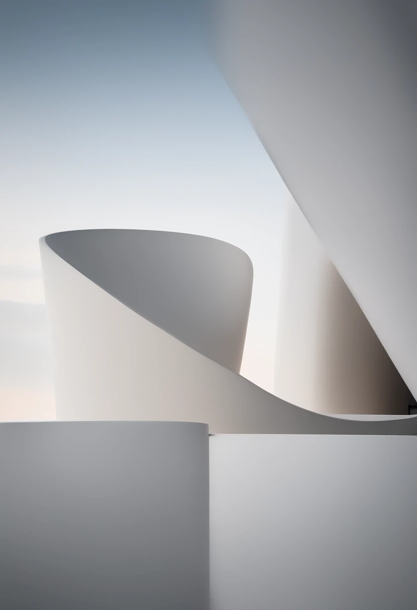Minimalist,Minimalist monument, curves Minimalist
