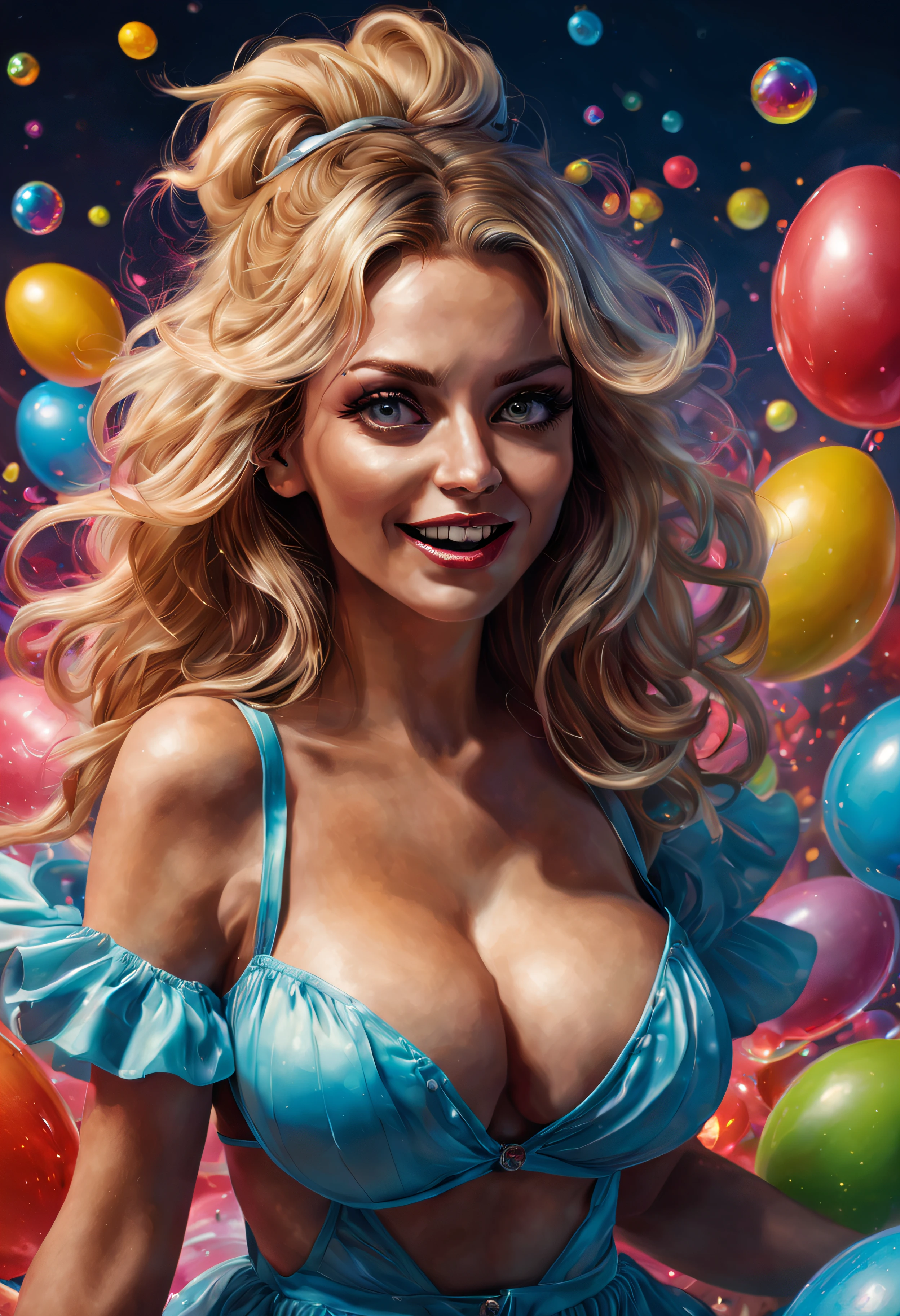 text "HAPPY EASTER". thin, extremely gorgeous, female entities with giant hooters, smiling, ghosts, spirits, poltergeists, multicolored bubbles, Skittles, jelly beans, M&Ms, multicolored easter eggs, loving, sparkling, sweeping, extremely colorful, multicolored, exquisite, beautiful, Pretty, lovely, meticulous, Fine, clever, smart, diabolical, sneaky, great big, giant, oversized hooters, long, wavy blonde hair, Double Exposure, Triple Exposure, Reality bending, unreal engine 5, trending on artstation, hot, grinding, rocking, swaying, erupting, buzzing, death defying, dropping, exploding, chirping, clicking, zipping, bubbling, aerodynamic, phantasmic, colorful, multicolored, neon, Cackling, echoing, Steaming, frightening, electrifying, shocking, shining, lighting, thirsting, eating, floating, dripping, oozing, dreaming, Magical, beautiful, pretty, awesome, happy, serene, poignant, hopeful, quaking, mellow, hyper, dramatic, action, funny, laughable, bubbles, multicolored cotton candy, Skittles, jolly ranchers, chocolate, bat wings, red eyes, lightning, fireworks, beautiful, 32k, UHD, hyper realistic, photorealistic, realistic, lifelike, real life, highly detailed, professional quality Oil Painting in the style of Boris Vallejo