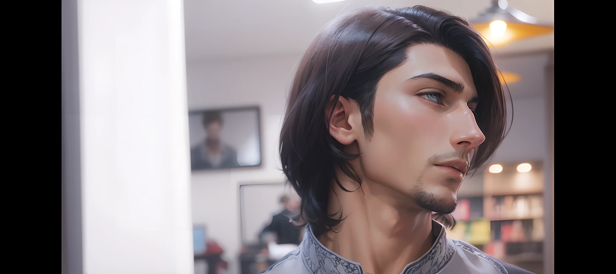 Realistic, High quality, male anime character