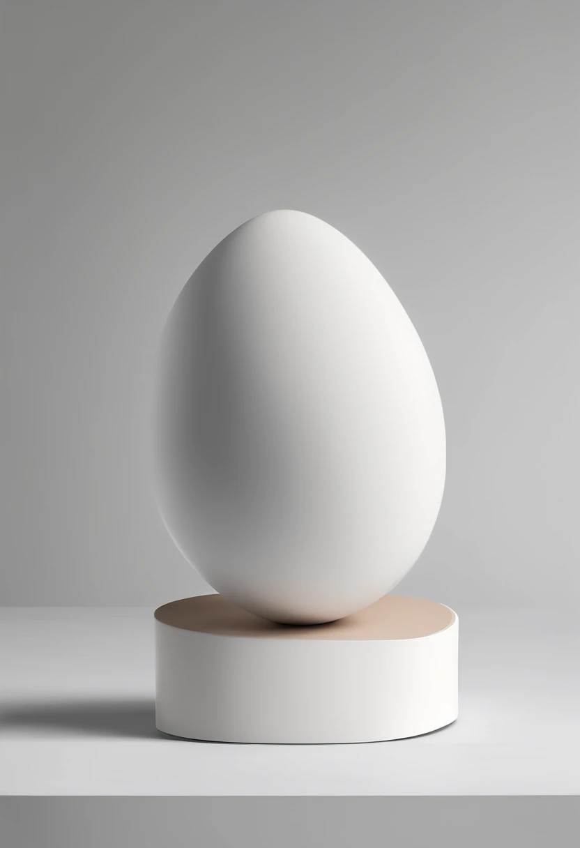 Minimalist,Minimalist monument, curves Minimalist, sculpture monument eggs