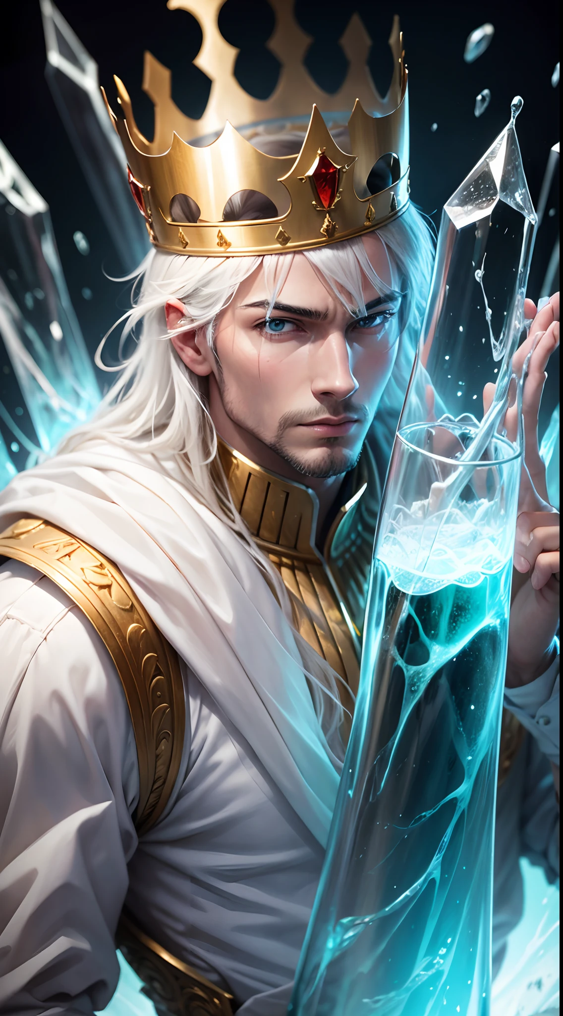 King made of glass