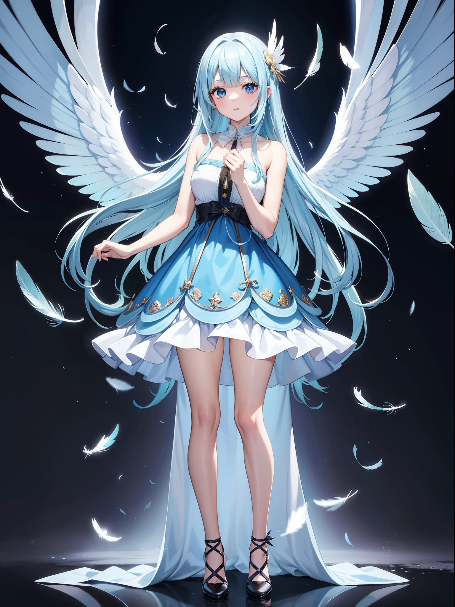 ((ultra-detailed)),masterpiece,best quality,(1 girl),(illustration),((((full-length figure)))), paint right up to the tip of the head,((transparent background)),(solo),standing,(wearing shoes on feet),((is wearing Bunny Girl Costume)),good girl, beautiful detailed eyes,good looking,((an extremely delicate and beautiful)),