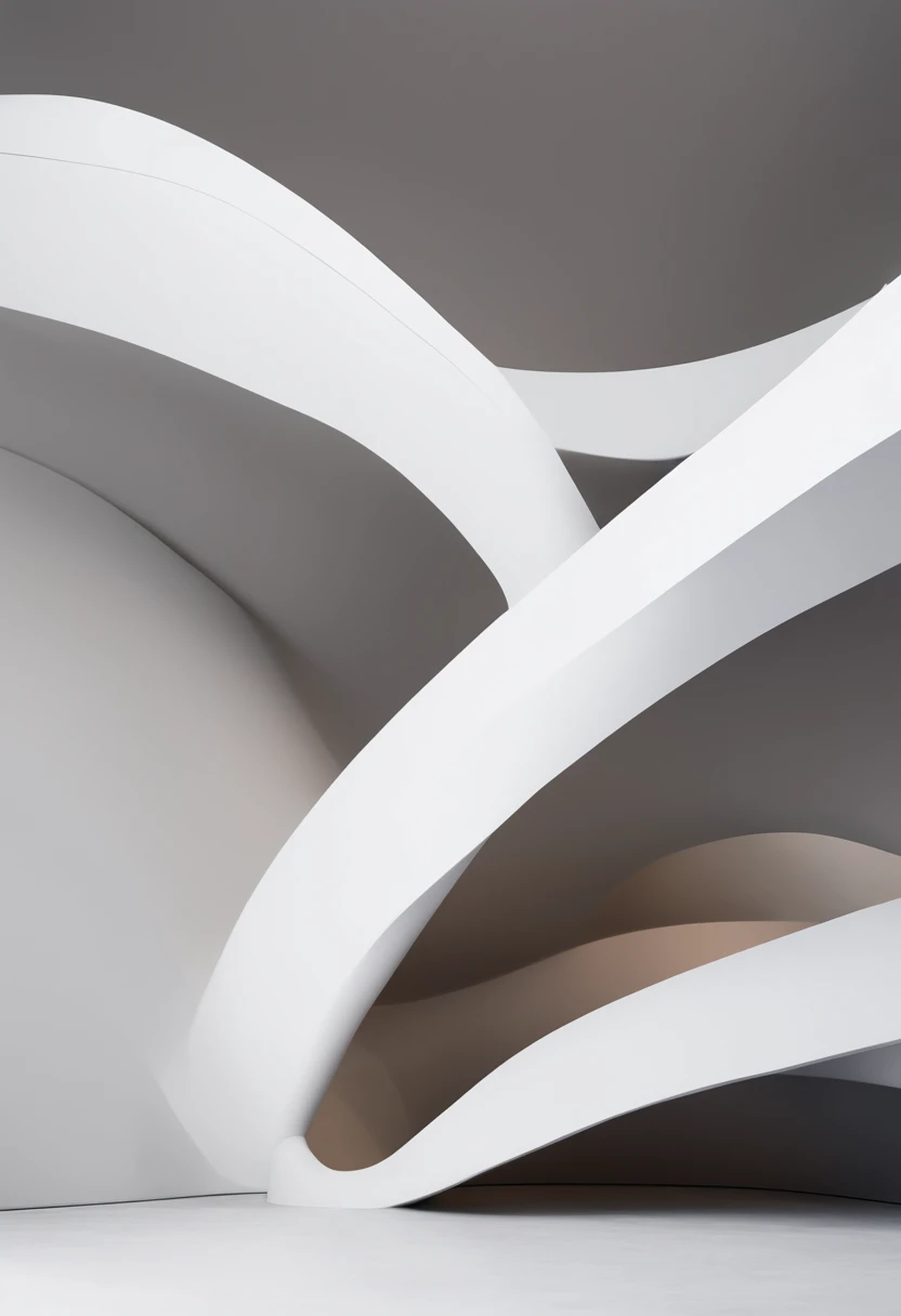 Majestic monument, bringing elements of human connection, minimalist curves, minimalist, abstract monument style,