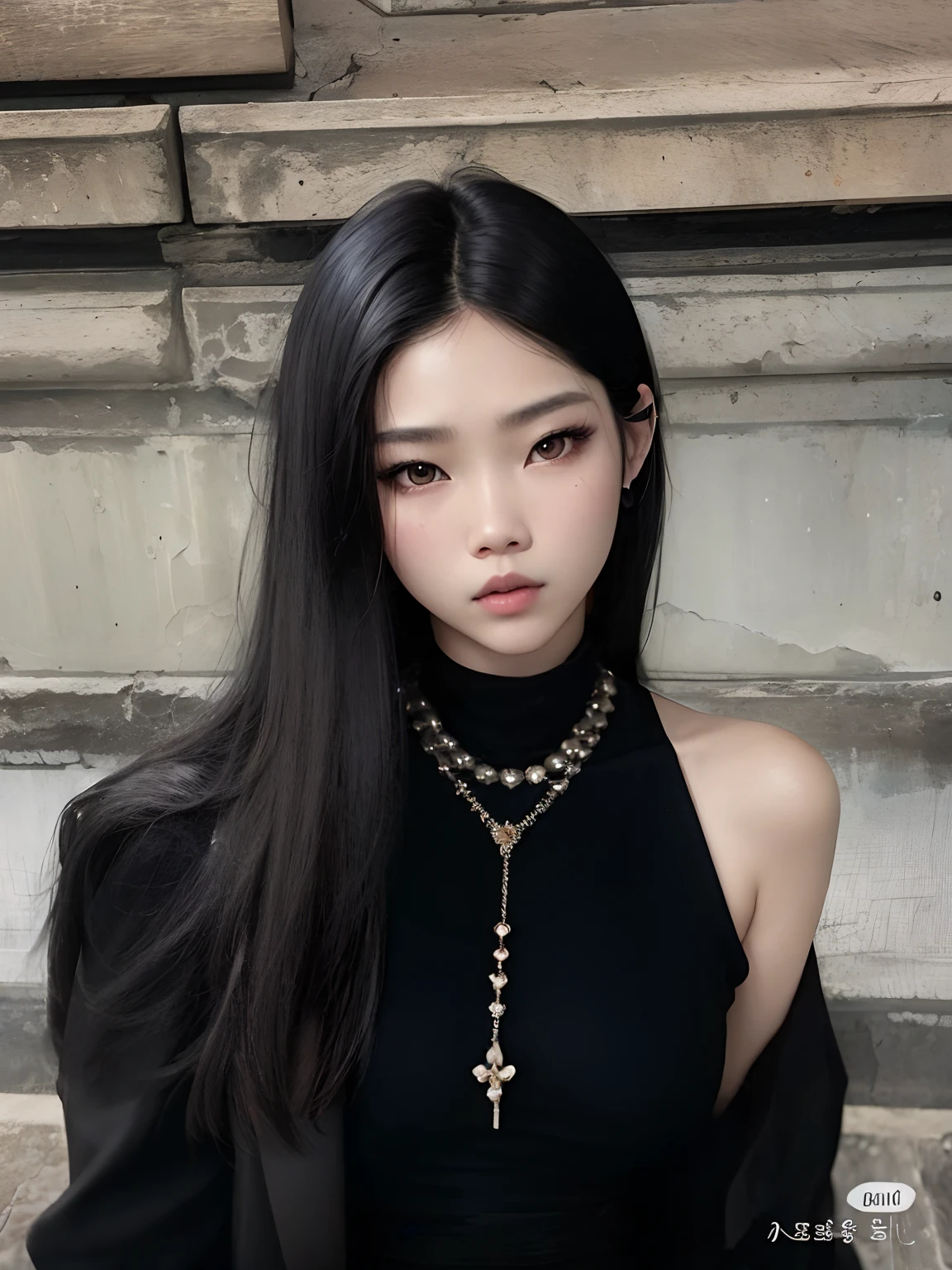 Asian woman araffed realistic with long black hair wearing a white dress, maquiagem sul-coreana popular, Jennie Blackpink, maquiagem coreana popular, Parque Roseanne do Blackpink, jossi do blackpink, Retrato de Jossi do Blackpink, wan adorable korean face, Ulzzang, Lalisa Manoban do Blackpink, Lalisa Manobal, Jinyoung Canela, young cute wan asian face