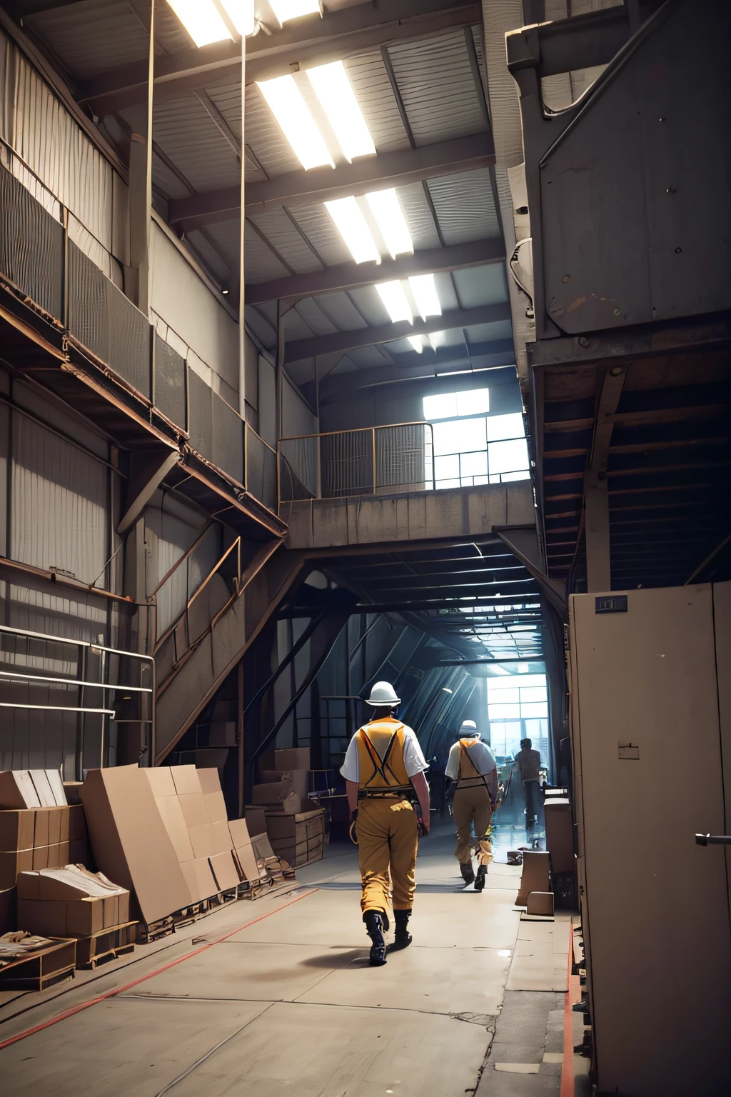 1boys，At the factory，at work，Humble environment