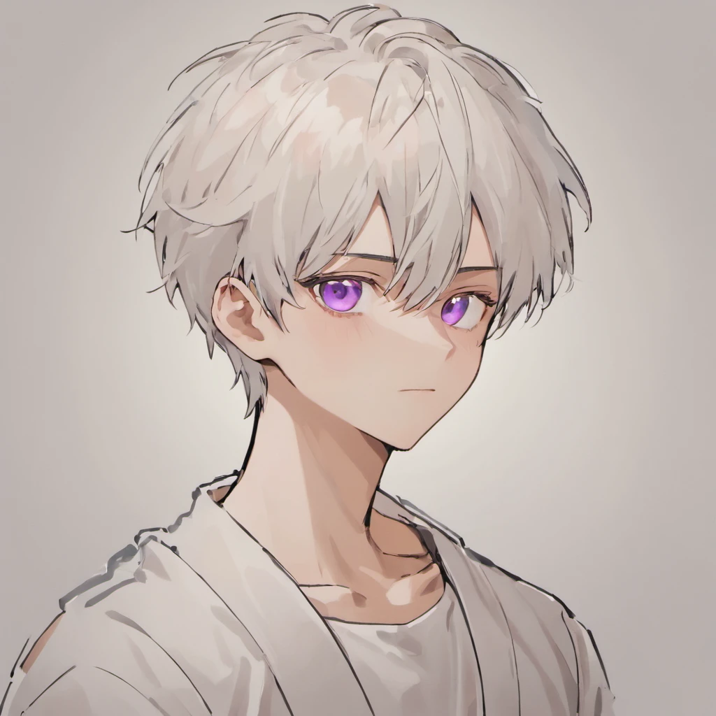 (whitebackground:1.4),(Silhouette of a boy's head, Eyes Closed, Color Foul, Oriental elements), ((Chinese illustration:1.3)),Paper Art:1.3, The art of quilted paper:1.2),( Reasonable decision., Clear lines, high sharpness,Best Quality, Very detailed, 巨作, Film light effect, 4k ),Pale and short skin, White hair with catabolism in the lower third of the back of the head, But his bangs hang over his face to cover his partially lost eye and the white medical eye patch., This means that his hair is dyed white due to the presence of black growths in his lower section,Noticed by others that he is as handsome as the model,Regardless of his clothes,, Wearing a sign on a chain indicating personal dedication, Wears a white medical eye patch over Reggie's right eye,Has two thin, Purple rings on his index finger and ring finger, respectively,Both ears are pierced and two on a short chain,Wears earrings resembling small rings from which an isosceles triangle hangs