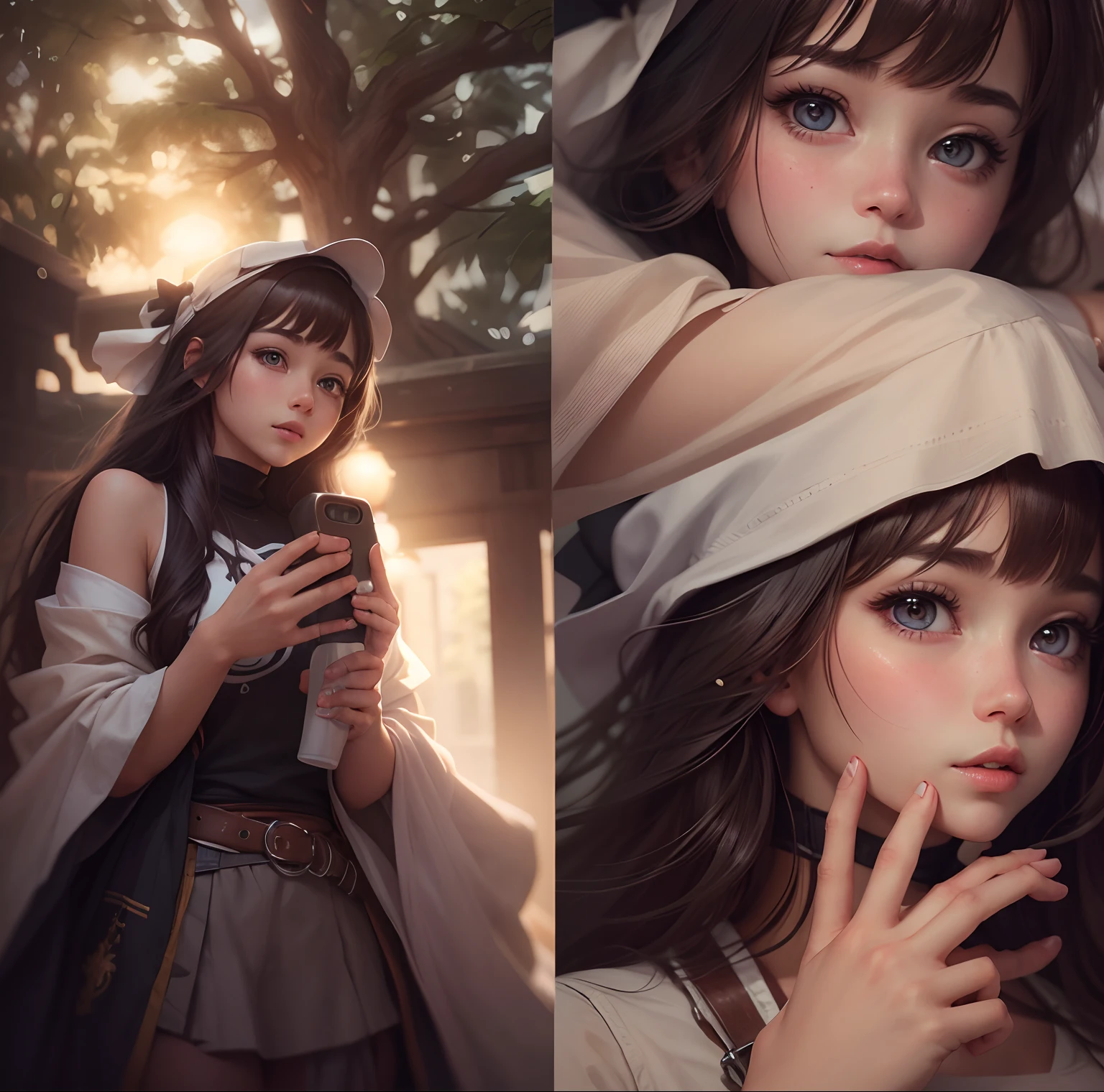 Cute girl ultra realistic --v 4