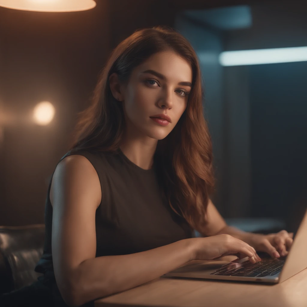 Alafed mulher com copos sentada na mesa de mistura com misturador, Alena Aenami e Artgerm, Siswave, Alena Aenami e Android Jones, Artgerm Julie Bell Beeple, girl in studio, Ross Tran 8 K, Por Brandon Woelfel, Arte da sede, Jen Bartel, Em um estilo cyber-punk