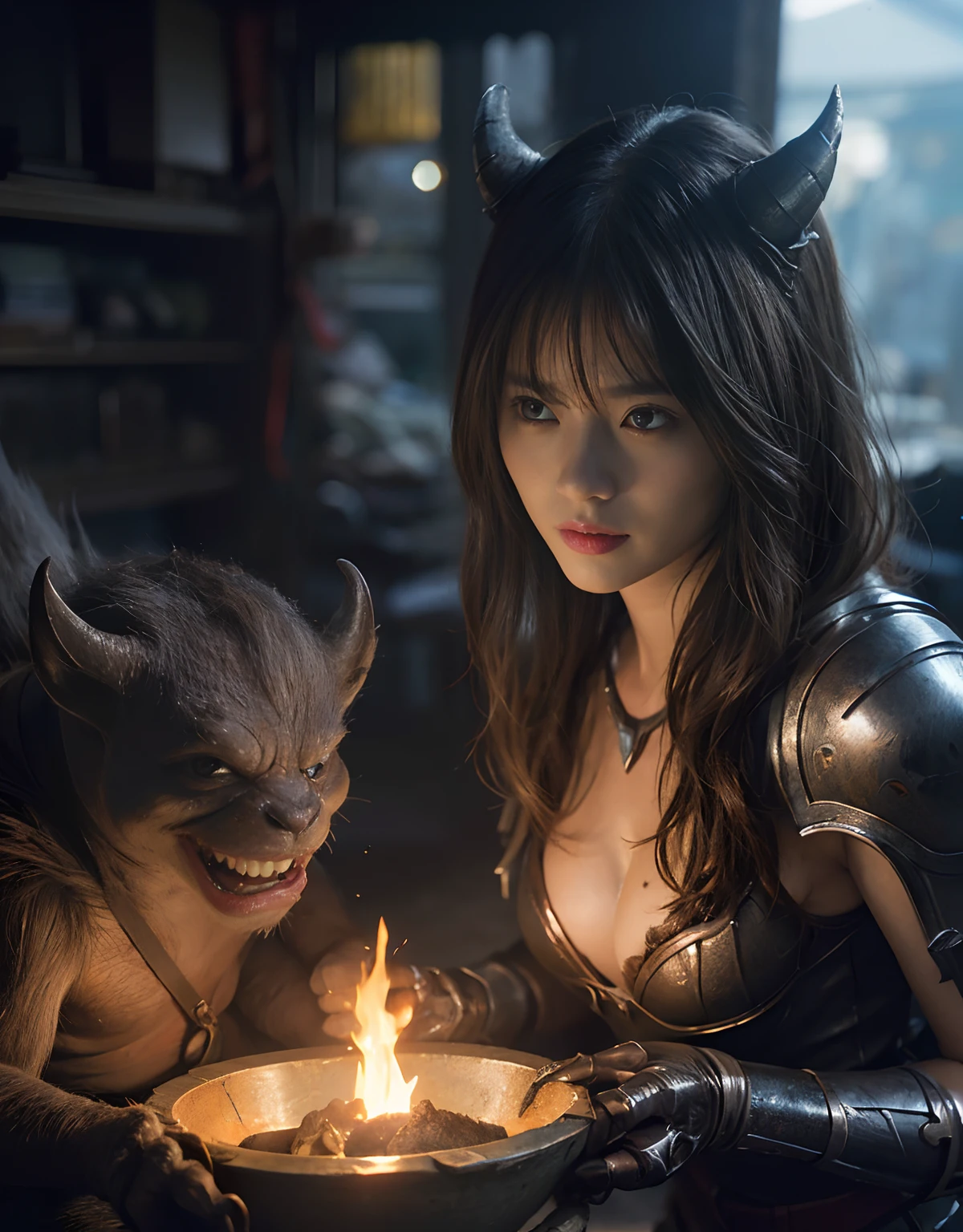 (One Knight Girl)、top-quality、masterpiece、超A high resolution、(Photorealsitic:1.4)、Raw photo、1人、Fight mutants、(Wear the Dark Knight's Armor)、glowy skin、(((Dark Fantasy)))、With a beautiful sword and shield、(Silver Metal Bodysuit)、(Kobold、ogre、Fierce battle with orcs),(Fight fiercely against aliens)、Fight fiercely、(Background of decaying dungeon ruins)、(Knight's helmet)、(Fighting Demonic Beasts)、(Small LED)、((super realistic details))、portlate、(Strong giant demon beast background),globalillumination、Shadow、octan render、8K、ultrasharp、Colossal tits、Raw skin is exposed in cleavage、metals、Details of complex ornaments、Japan details、highly intricate detail、Realistic light、(Mystical expression),CGSoation Trends、Red Eyes、radiant eyes、Facing the camera、neon details、(Mechanical limbs)、(blood vessels connected to tubes)、()、Gundam、Small LED、Toostock、()、(Attack of the Monster Beasts)、(Wounded in a deadly battle)、