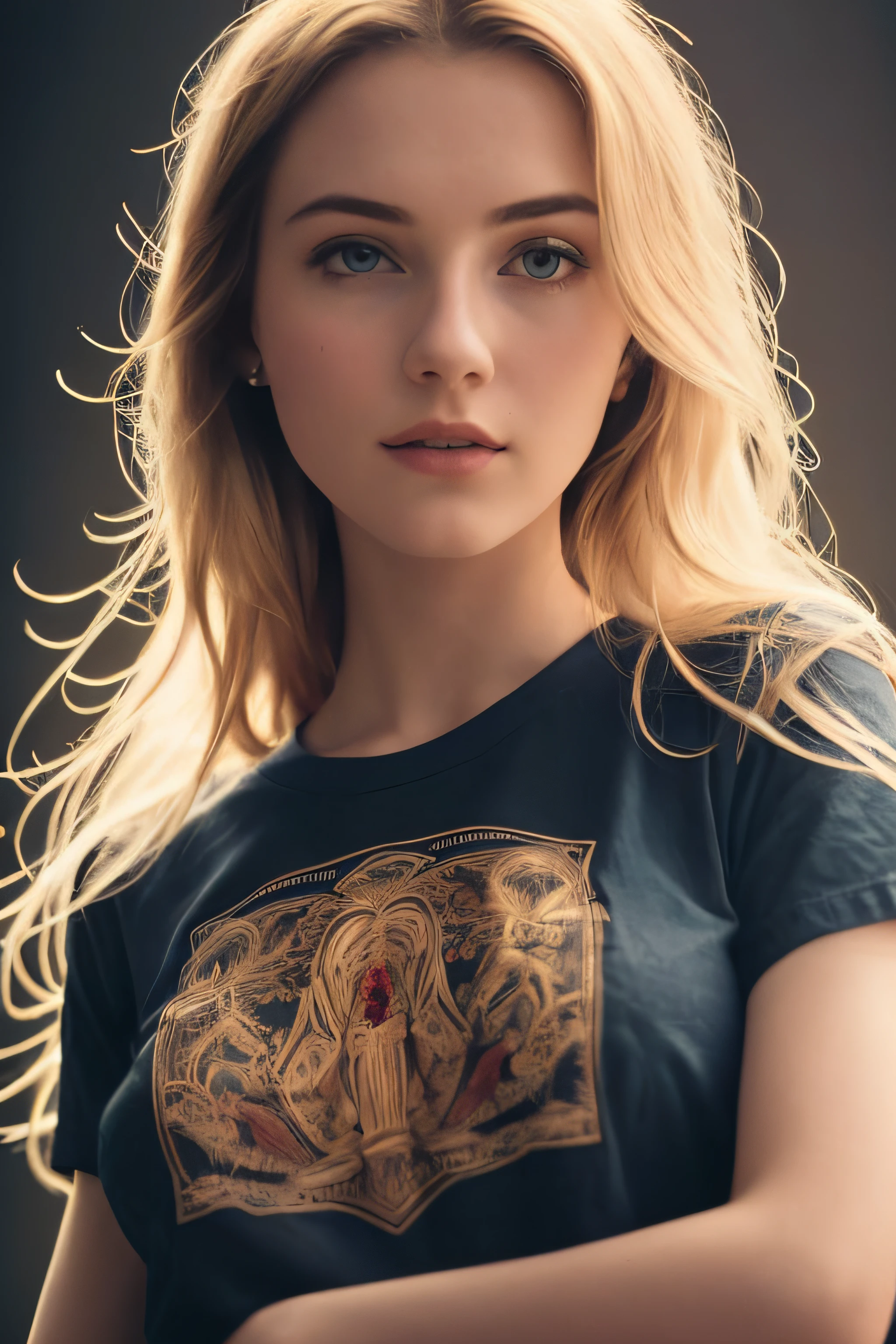 masterpiece, best quality, cinematic photo, anatomically correct,
digital artwork illustration ,
innocent 20yo woman, pale skin,
polish,
pronounced feminine features,
(stretching),
t-shirt,
straight blonde hair,
large breasts,
(cosmic background),
dark illustration style,
(8k, dynamic composition, photorealistic, sharp focus), elaborate background, cinematic, rule of thirds,
backlight,
film grain,
intricate details,
fine details,