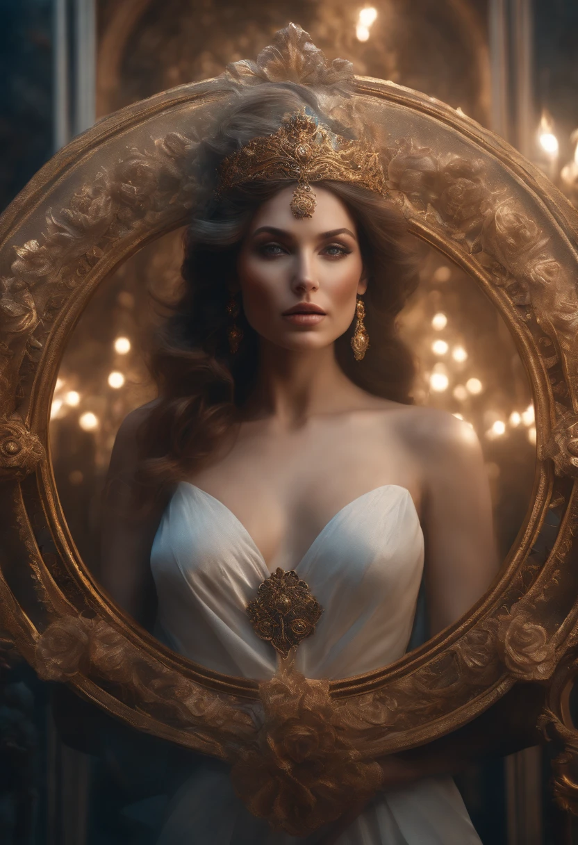 "Portrait of a beautiful face of a female goddess in porcelain, visage peint avec des motifs de rose sombre, azur, tourbillons blancs, Sparks and golden rain, jolis traits du visage, poitrine, Unreal engine, Des jambes parfaites, jolie tenue, Stunning Features, encre , Splash Art", Karol Bak, Royo, WLOP""head and shoulders portrait, 8k resolution concept art portrait by Greg Rutkowski, Artgerm, WLOP, Alphonse Mucha dynamic lighting hyperdetailed intricately detailed Splash art trending on Artstation triadic colors Unreal Engine 5 volumetric lighting"
