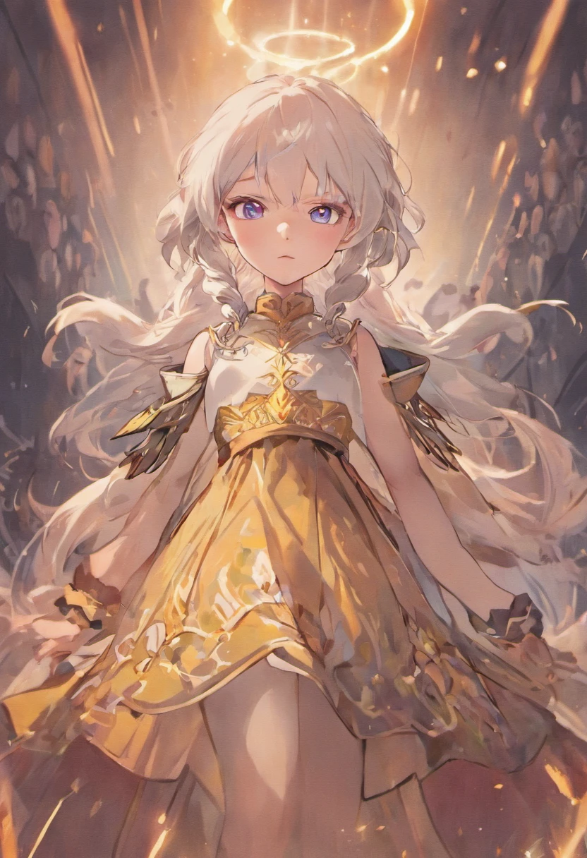 White hair and 2 braid like daenerys, blue light eyes, long eyelashes, cream lips, wear police officer suit, and wear boots, natural makeup, 20 years old, full body front design