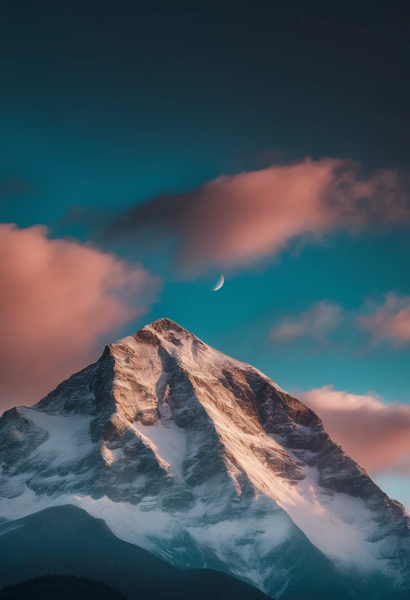 Mountain minimalism background