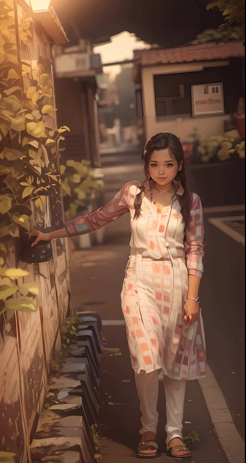 Cute girl realistic image
