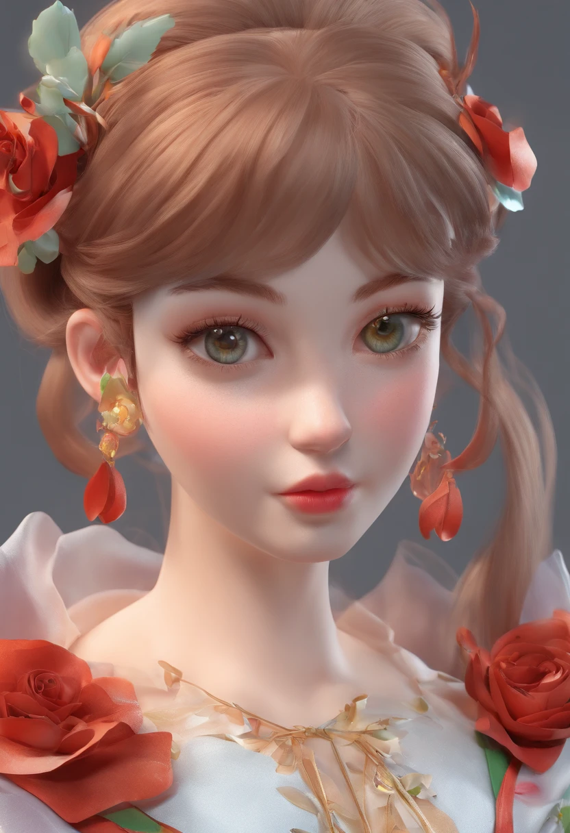 Sexy and enchanting,Snow-white skin,Delicate facial features