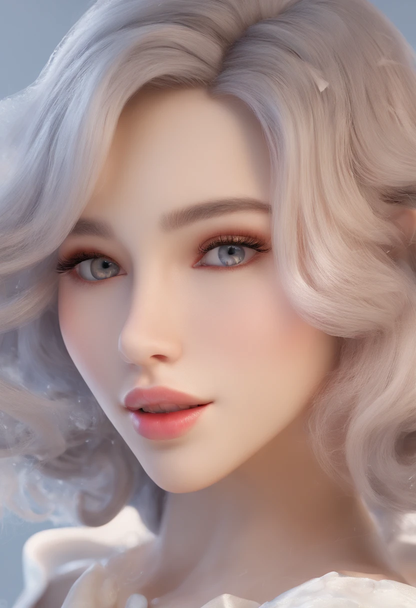 Sexy and enchanting,Snow-white skin,Delicate facial features