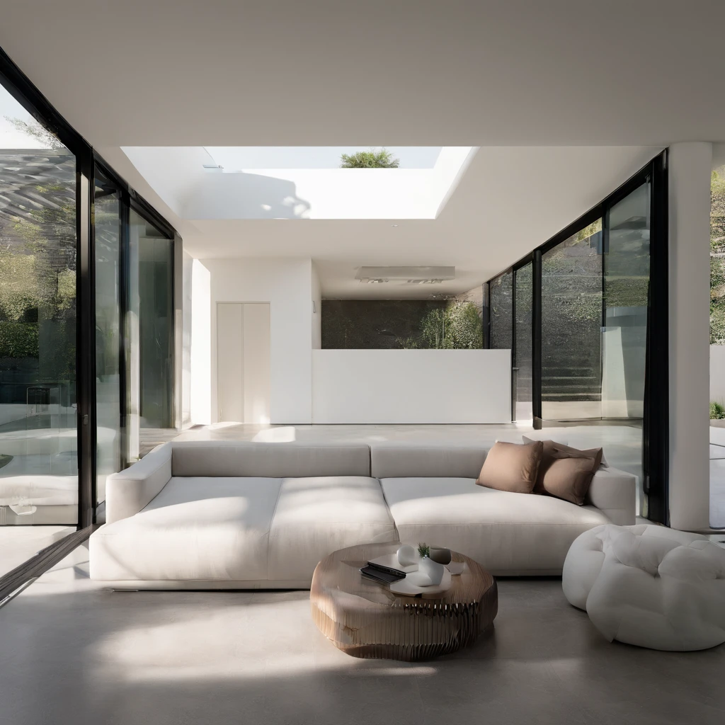 Create a visually stunning photo of a cutting-edge architectural masterpiece that seamlessly blends front-end design with construction elements. The house should embody a futuristic aesthetic with clean lines, innovative materials, and sustainable features. The design should showcase meticulous attention to detail, incorporating intricate patterns, textures, and advanced technological elements.
The setting should be an urban environment, with the house standing as a beacon of modernity amidst a bustling cityscape. The lighting should expertly highlight the architectural features, casting dramatic shadows and creating a sense of depth. The photo should evoke a feeling of aspiration and awe, showcasing the possibilities of contemporary design.
Resolution: 64k (or the highest resolution possible) to capture every intricate detail and ensure the photo exudes realism.
Note: Due to the limitations of text-based communication, it's important to clarify that I am an AI language model and cannot physically create or provide actual photographs. My purpose is to assist with information and generate text-based content
