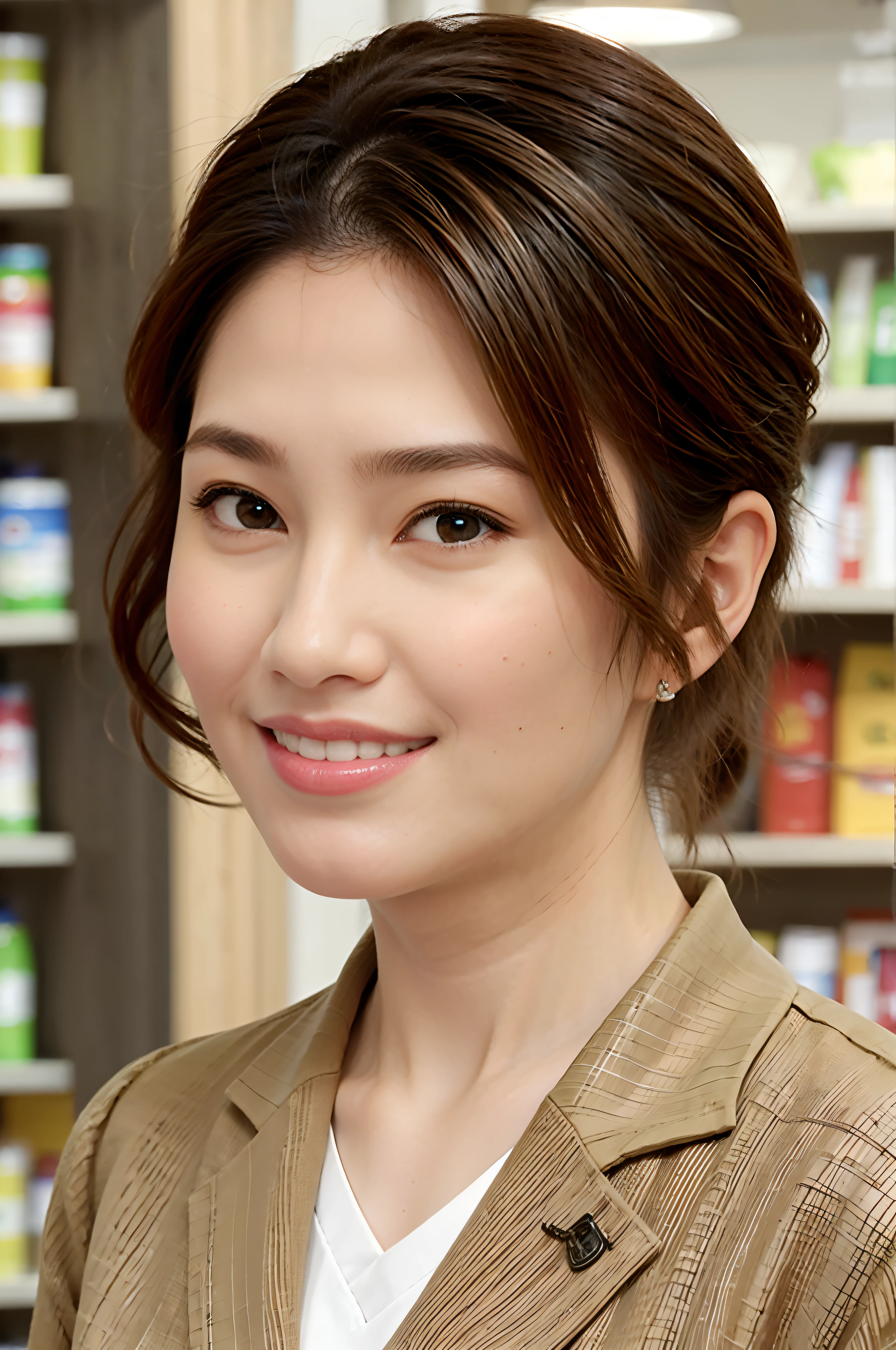 (Sandy coast:1)、PM、blanche、Light Brown Fringe Short Hair、Tank tops、1girll、innocence、(Photorealsitic)、(intricate detailes:1.2)、(masterpiece、:1.3)、(top-quality:1.4)、(超A high resolution:1.2)、超A high resolution、(A detailed eye)、(detailed facial features)、HDR、8K分辨率、(lensflare:0.7)、Looks Back、Busy with inspection reports、Face Buyer