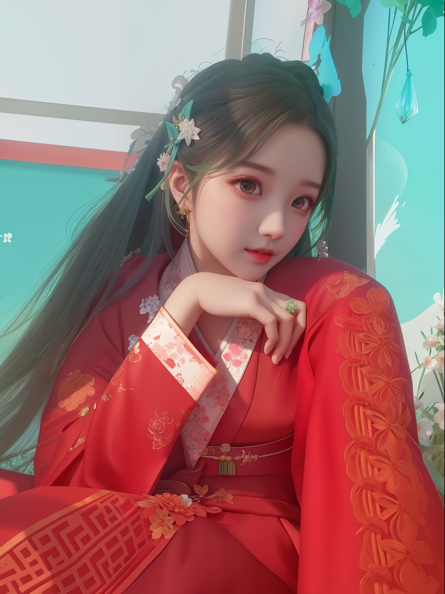 /Imagination Tips: https://image5.cdn.seaart.ai/static/upload/20230609/8209bbe6-5d3d-417a-ba6d-8cbde95790a7.png Aesthetic, A Bishōjo illustration, wearing light green hanfu:::2, diagonal composition, Up View: :0.5, Unreal Engine: :0.5, Soft Light::0.5, Green: :2, High Resolution: :0.5, Fairy Castle, Realistic::2, Chinese Costume: :2, Embroidery::1, Portrait Photography::2 --No Lantern Brick Red --ar 16:9 --S 70 --Q 0.5 --IW 1.25 --V 5.1