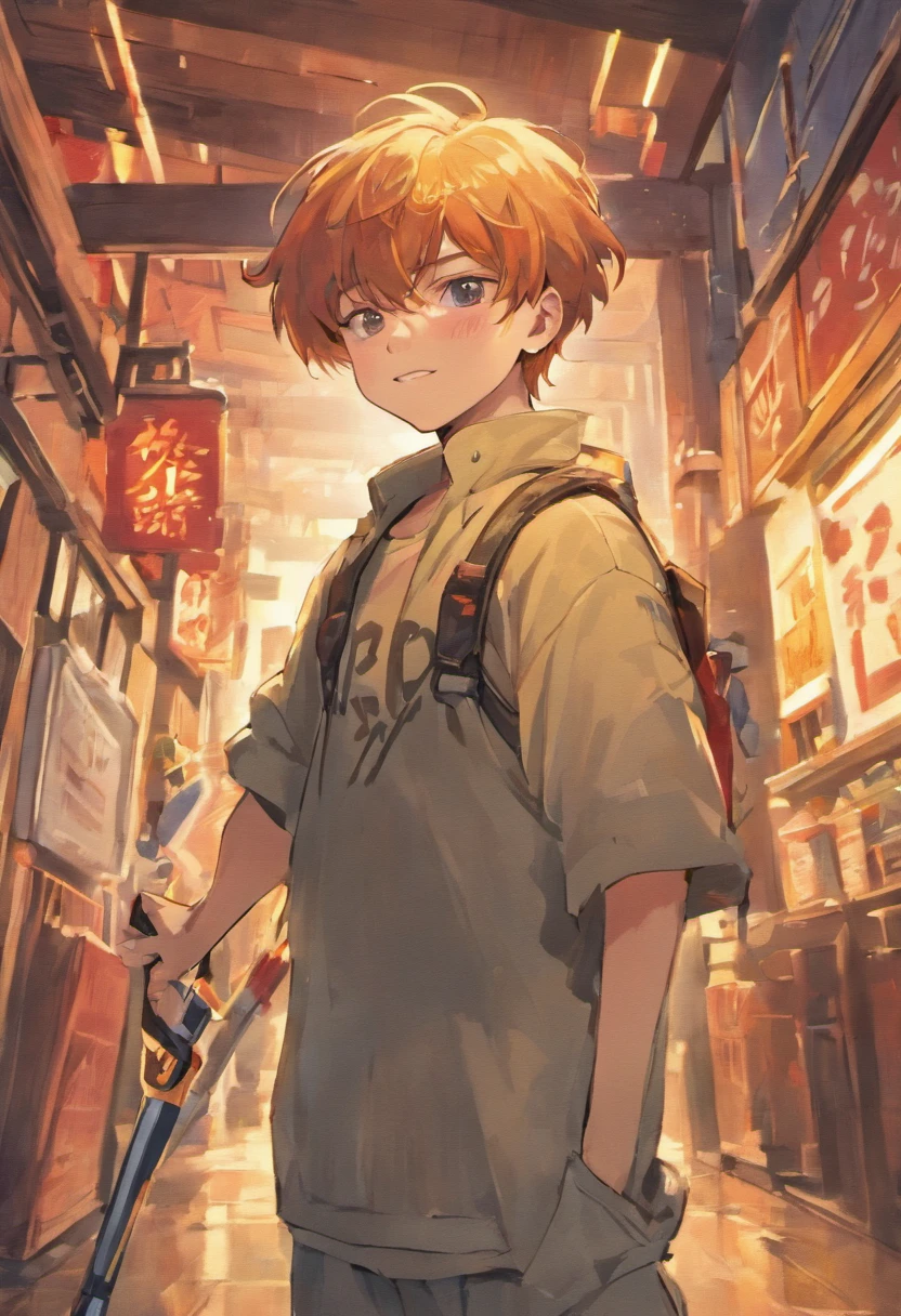 Please enter the following in English。
Illustration style、Smiling Japan、twinks、carpenter、architects、Full body like、Good pose with one hand、A huge hammer on his shoulder with his other hand、