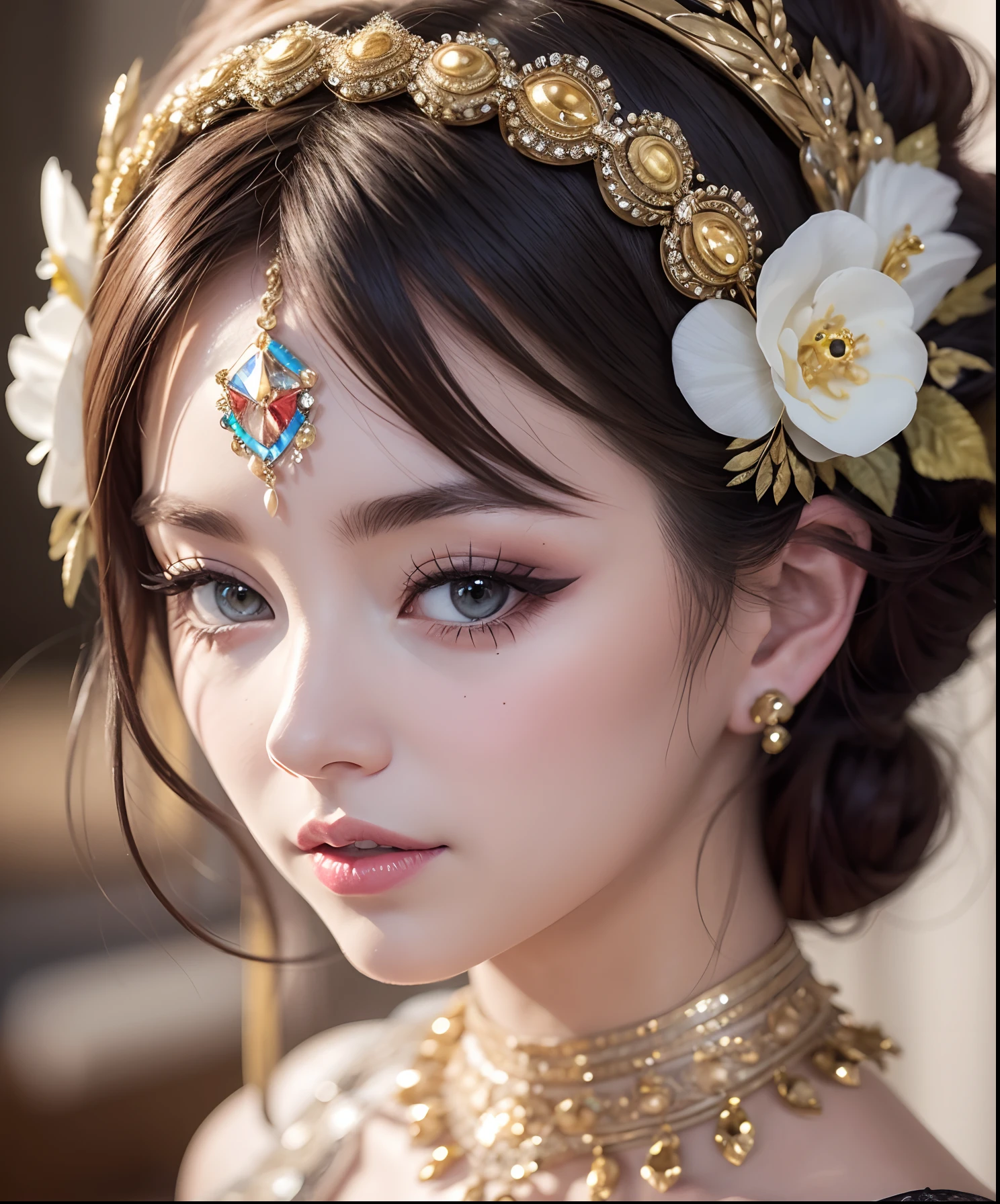 Just rocking this fabulous headpiece like a true fashionista! 💁‍♀️✨ Tradition meets style, and I'm loving every moment of it. 

. --auto --s2